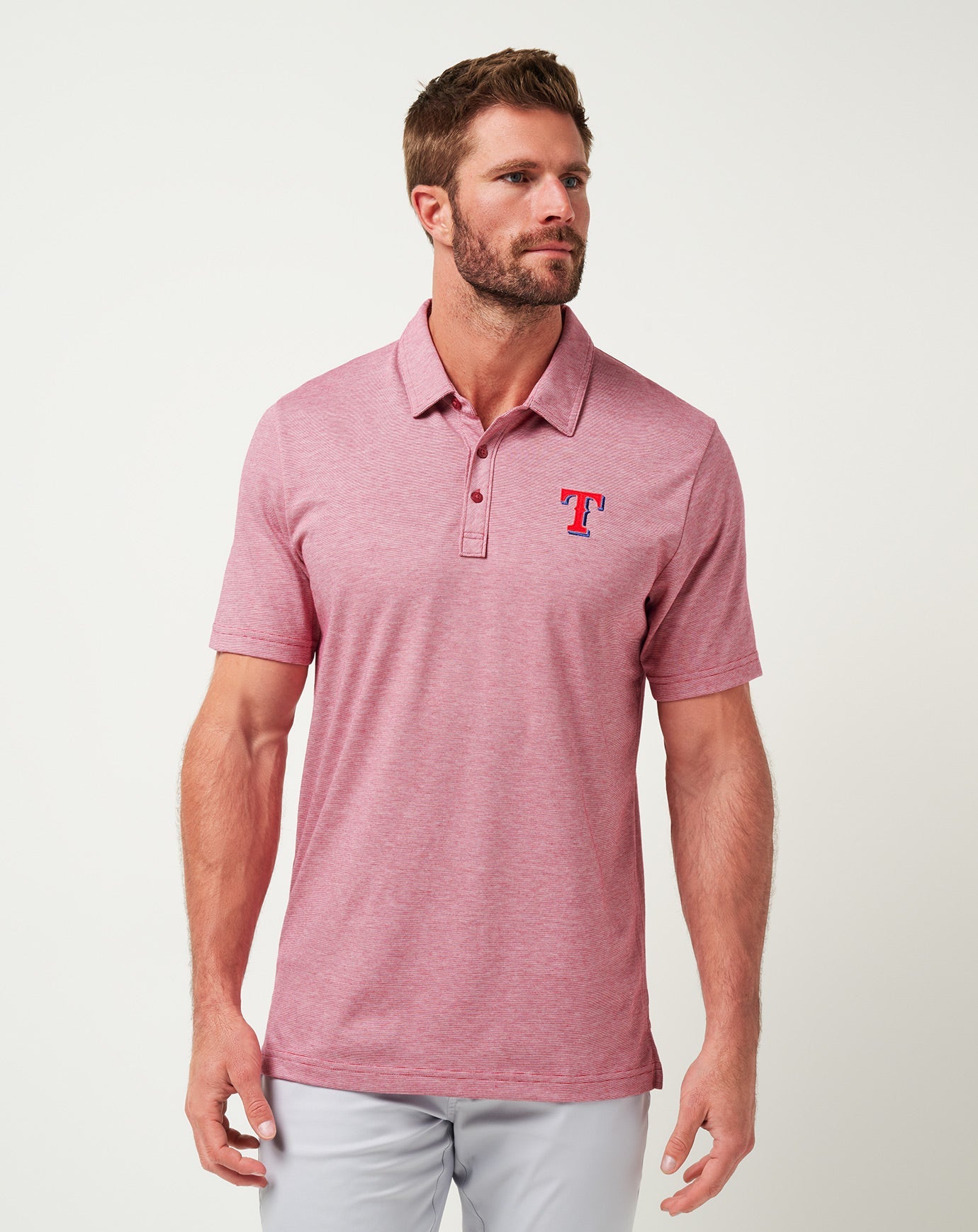 Heather Cardinal Travis Mathew Texas Rangers The Zinna Polo