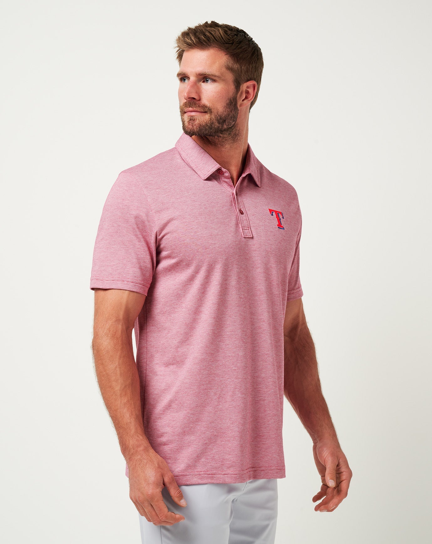 Heather Cardinal Travis Mathew Texas Rangers The Zinna Polo