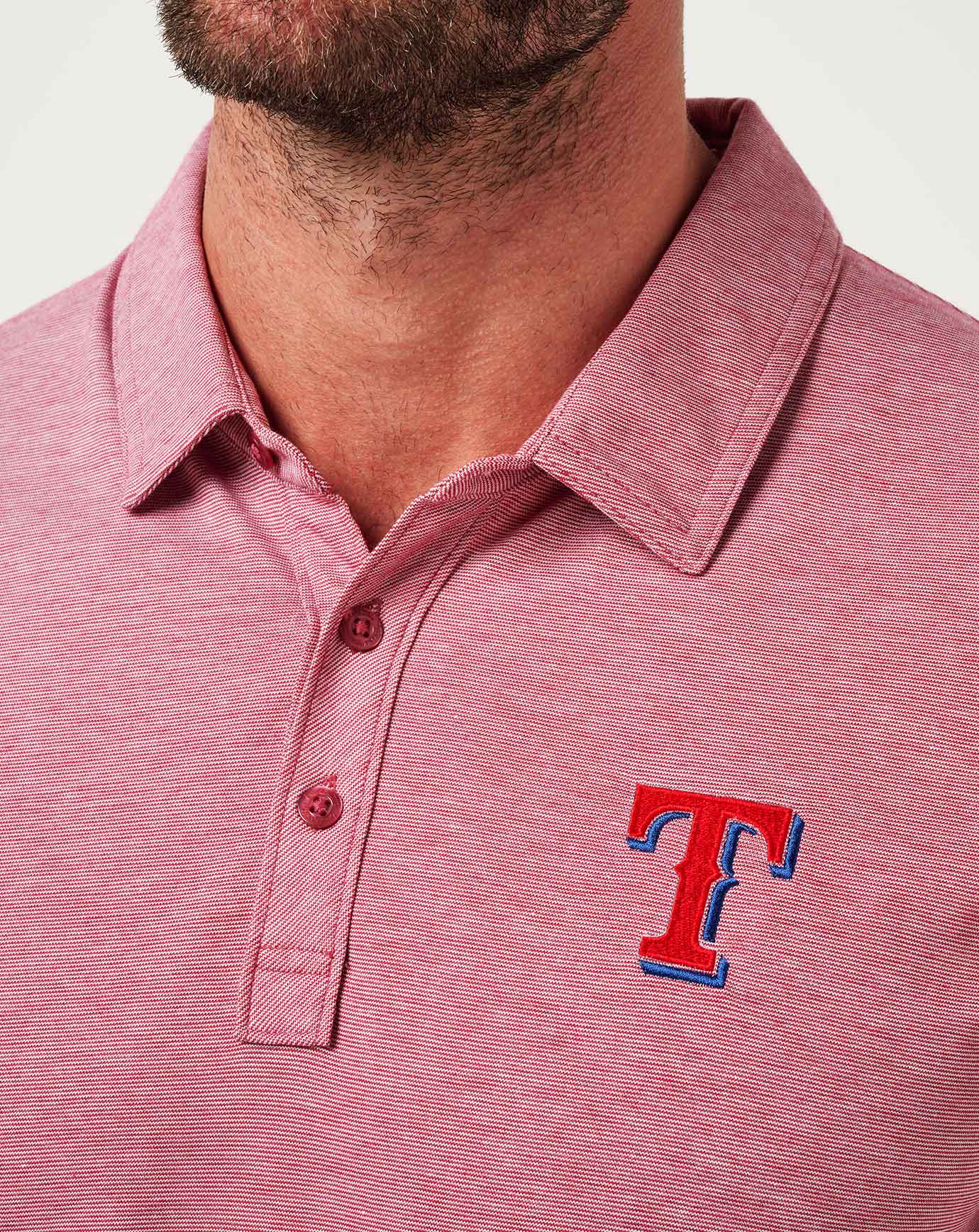Heather Cardinal Travis Mathew Texas Rangers The Zinna Polo