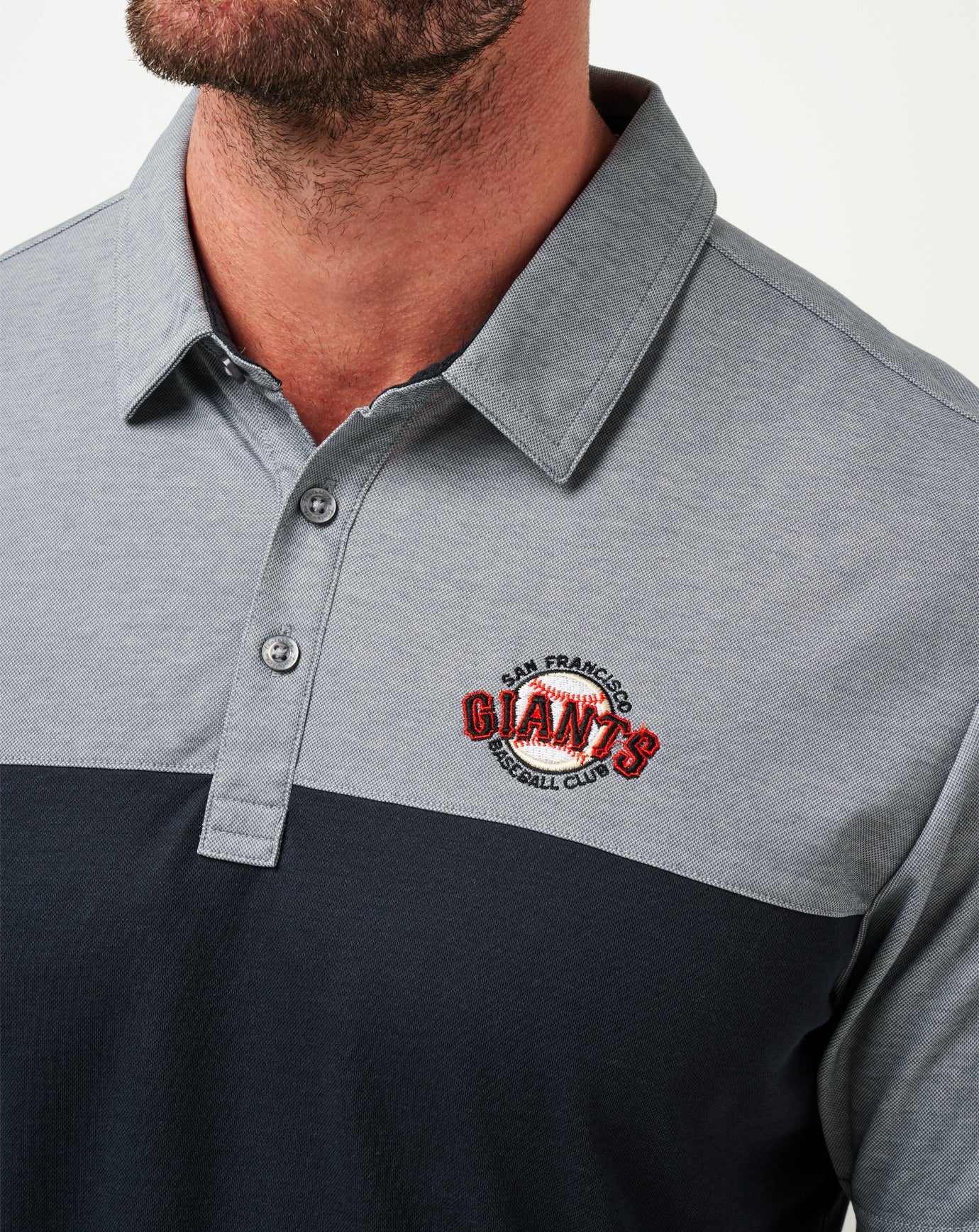 Black/Heather Black Travis Mathew San Francisco Giants The Rudds 2.0 Polo