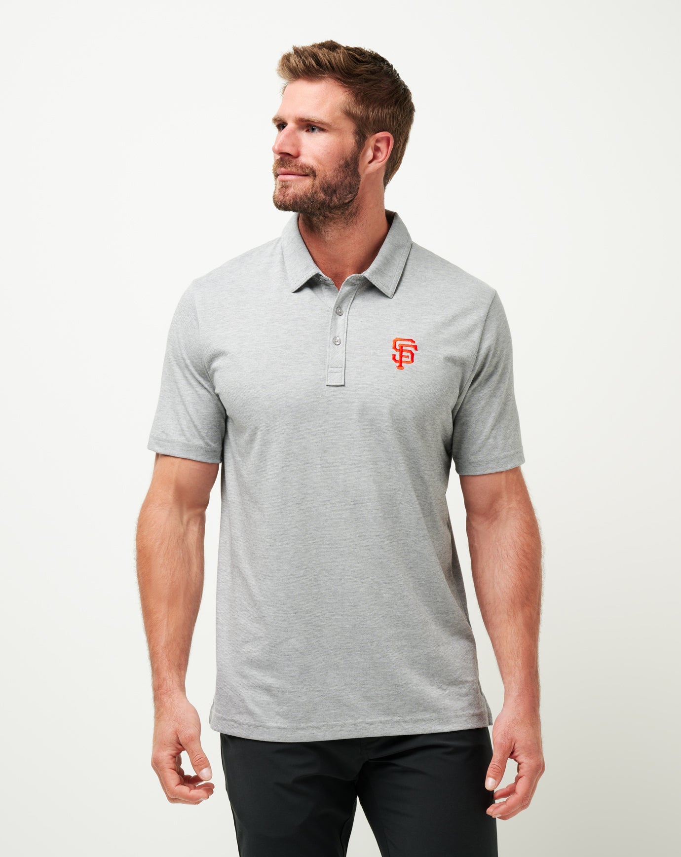 Heather Grey Travis Mathew San Francisco Giants The Zinna Polo