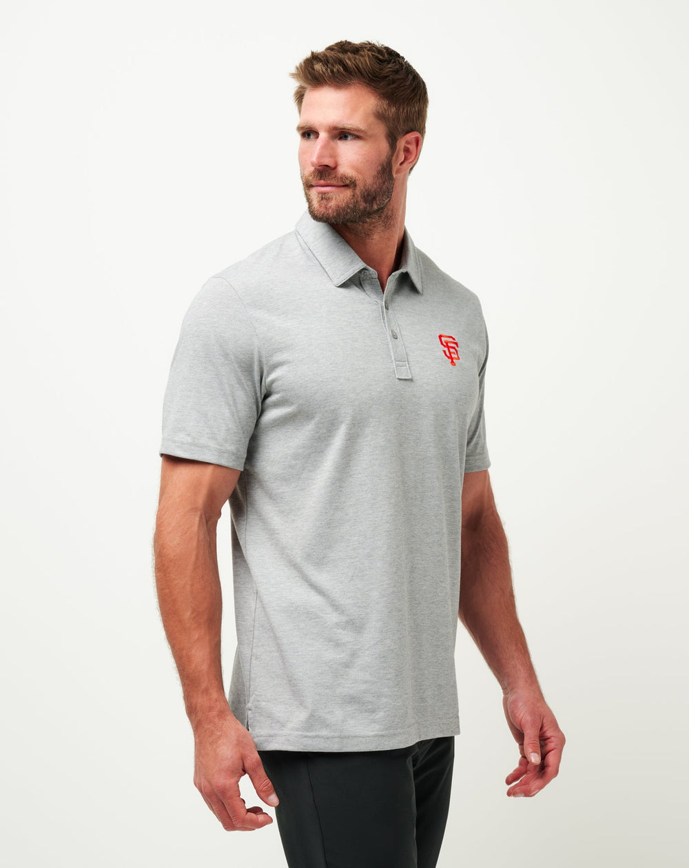 Heather Grey Travis Mathew San Francisco Giants The Zinna Polo