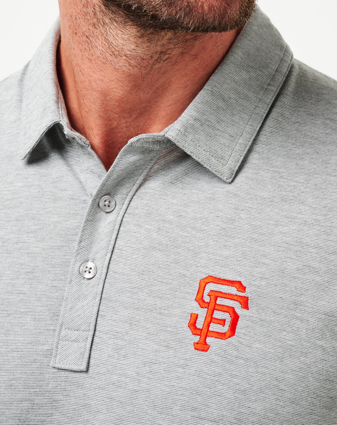 Heather Grey Travis Mathew San Francisco Giants The Zinna Polo