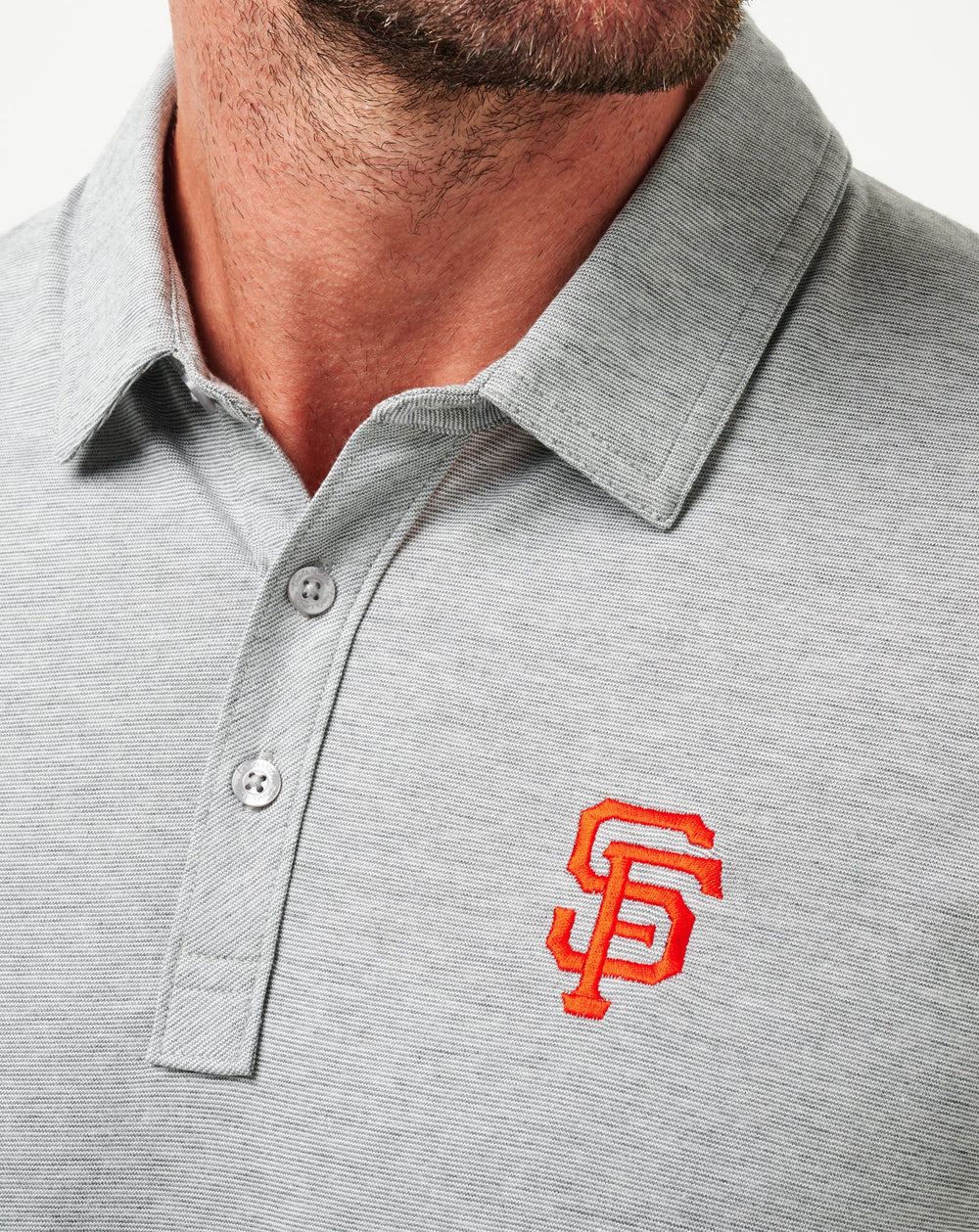 Heather Grey Travis Mathew San Francisco Giants The Zinna Polo