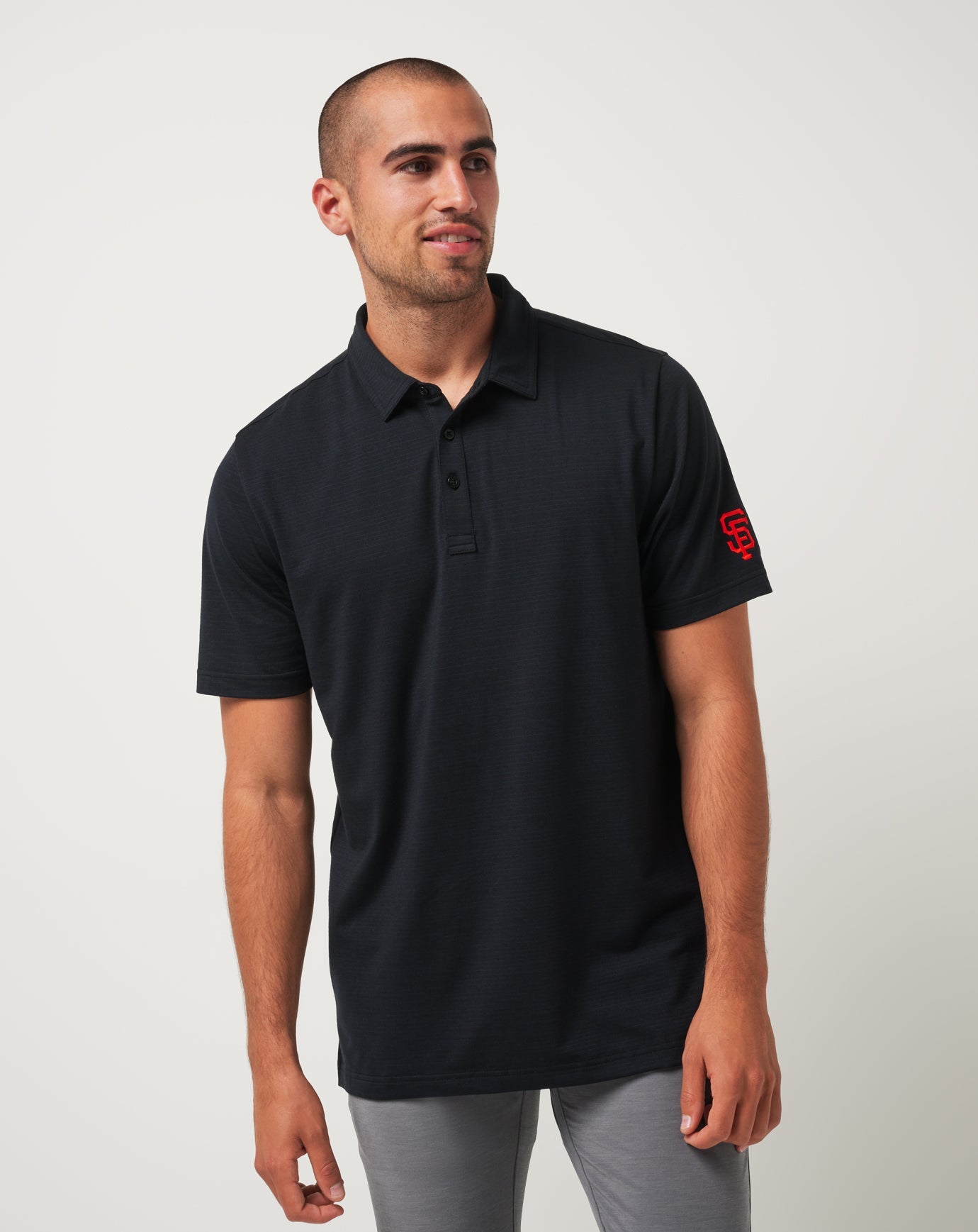 Black Travis Mathew San Francisco Giants The Heater Polo