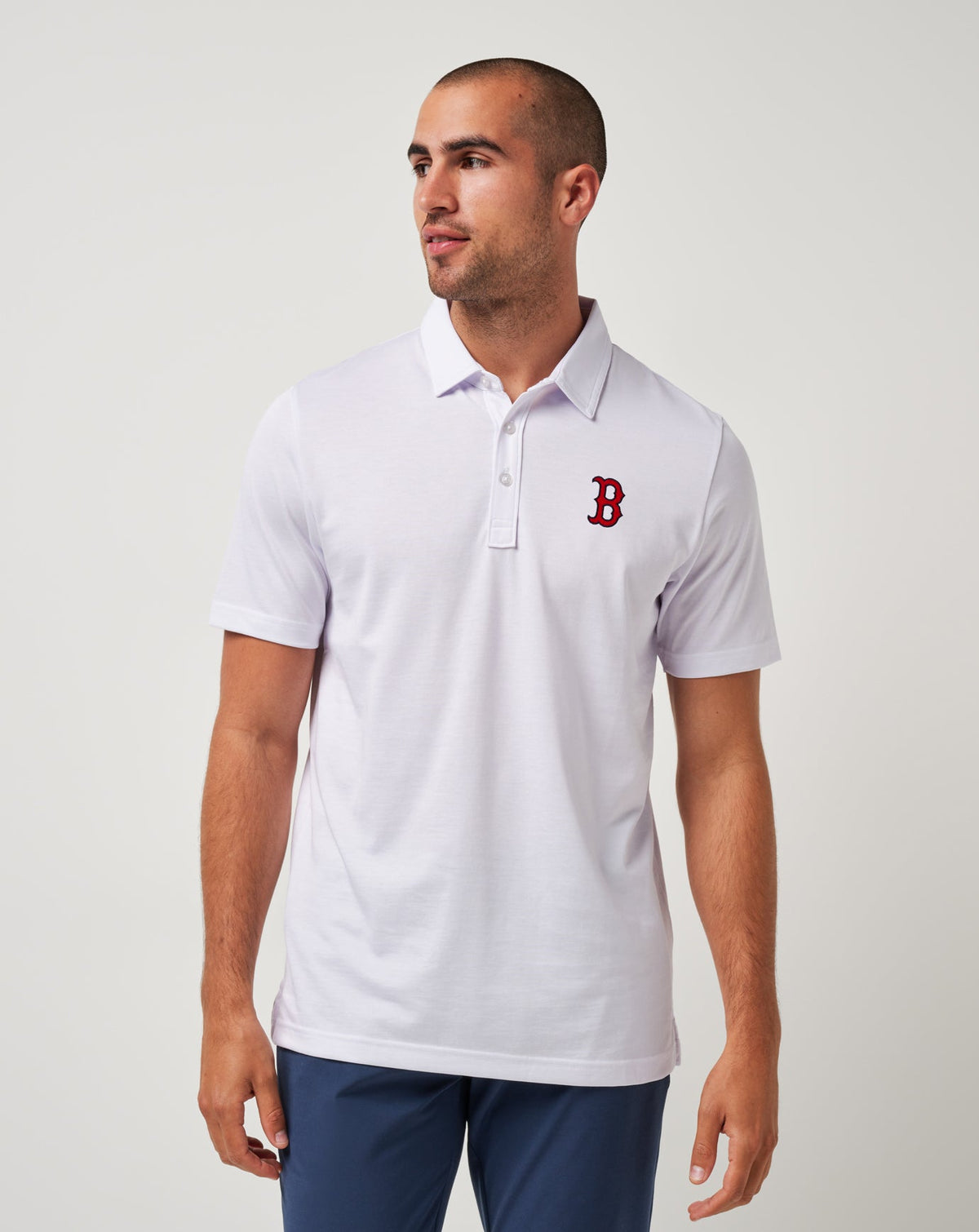 White Travis Mathew Boston Red Sox The Zinna Polo