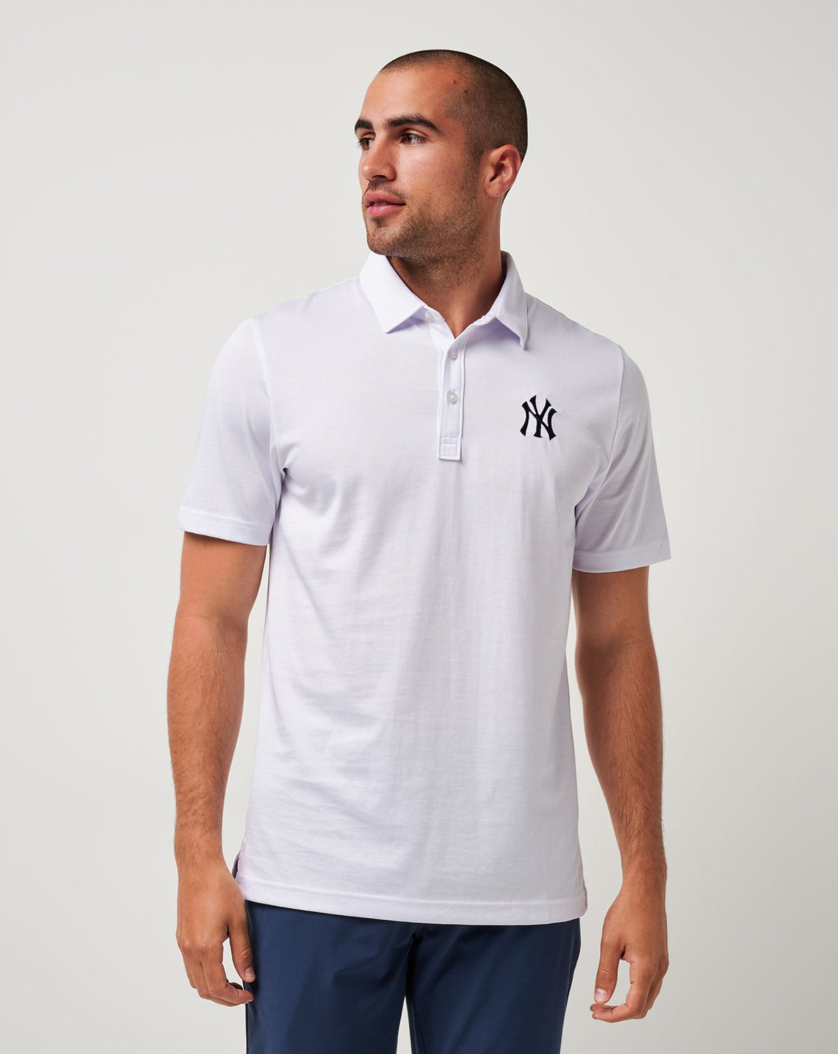 White Travis Mathew New York Yankees The Zinna Polo