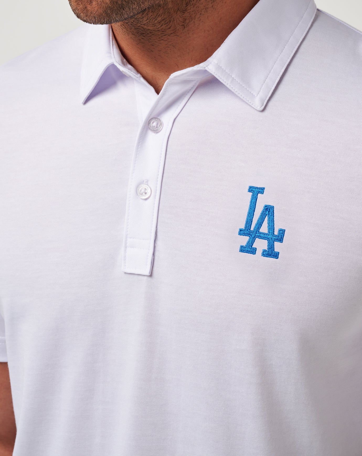 White Travis Mathew Los Angeles Dodgers The Zinna Polo