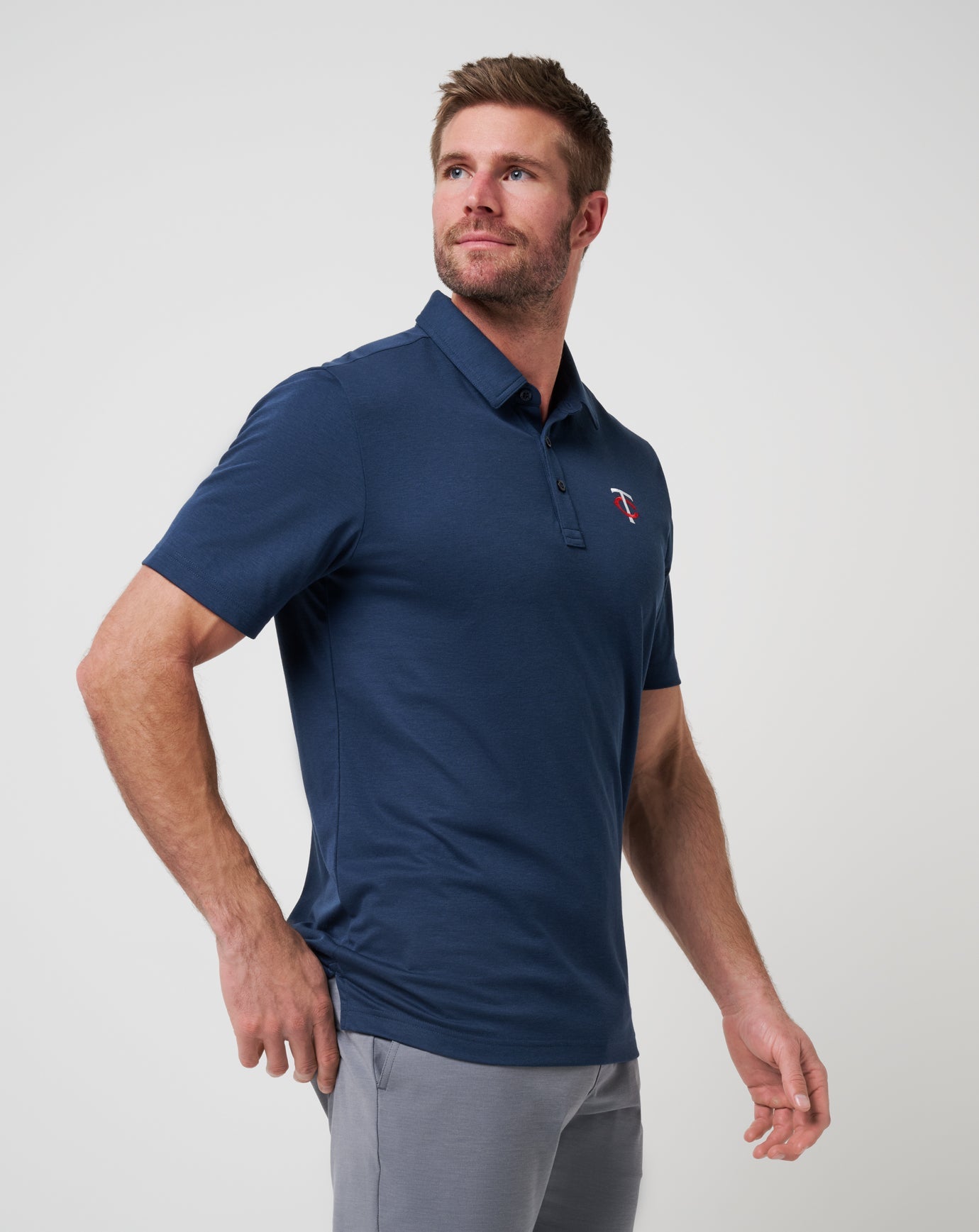 Navy Travis Mathew Minnesota Twins Playoff Pitch Polo