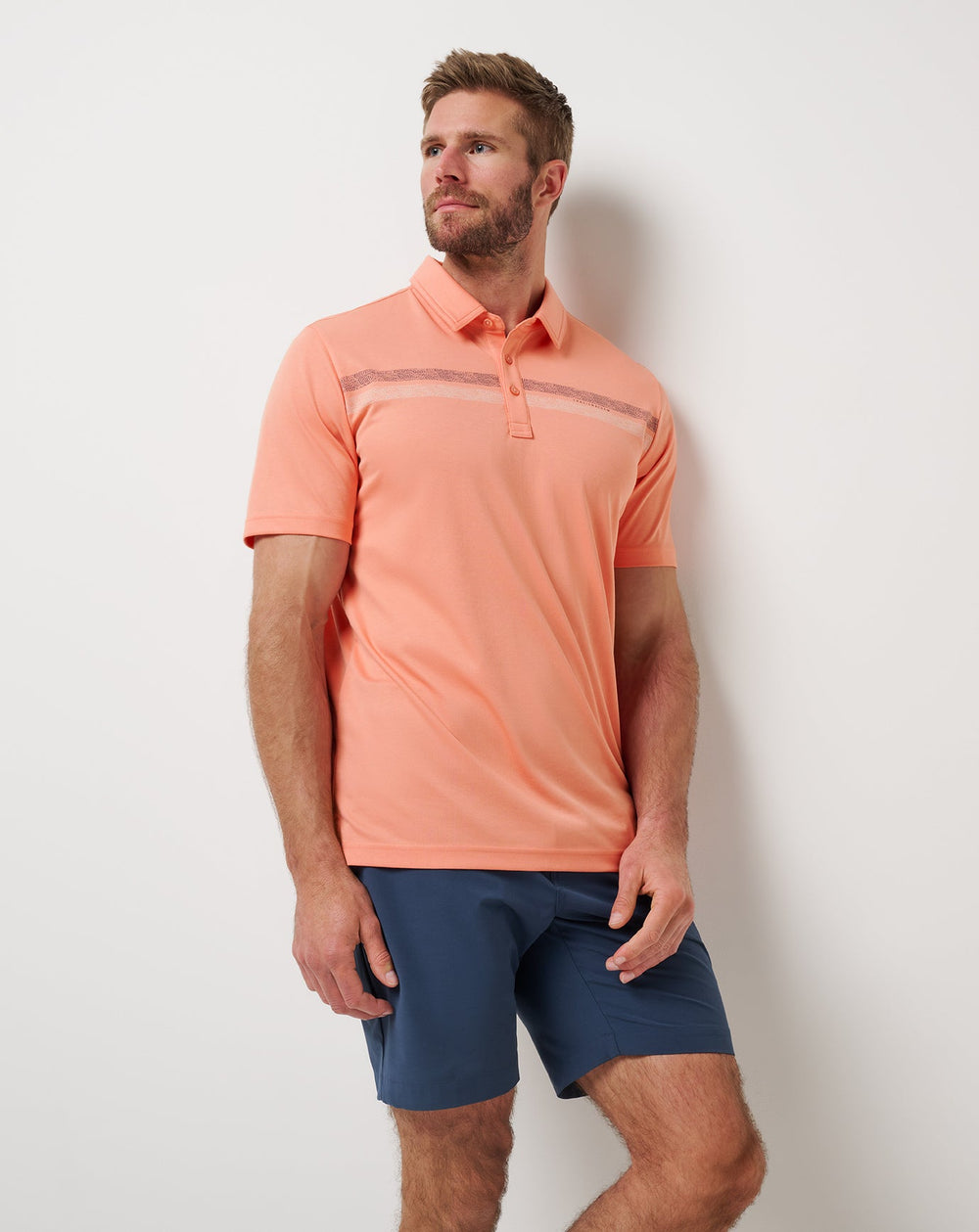 Terra Cotta Travis Mathew Roaming Routes Polo