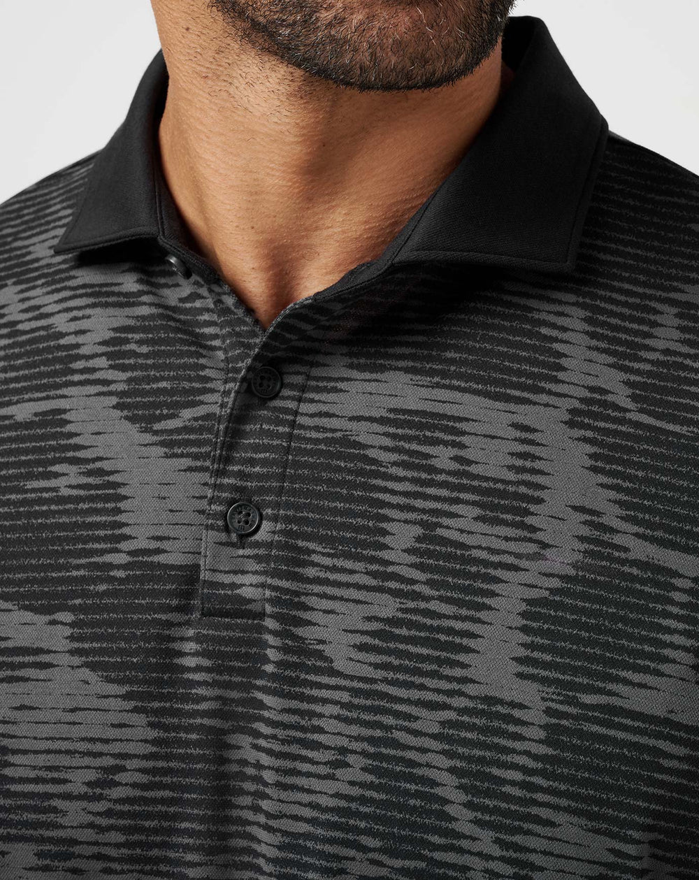 Black Travis Mathew Study Abroad Polo
