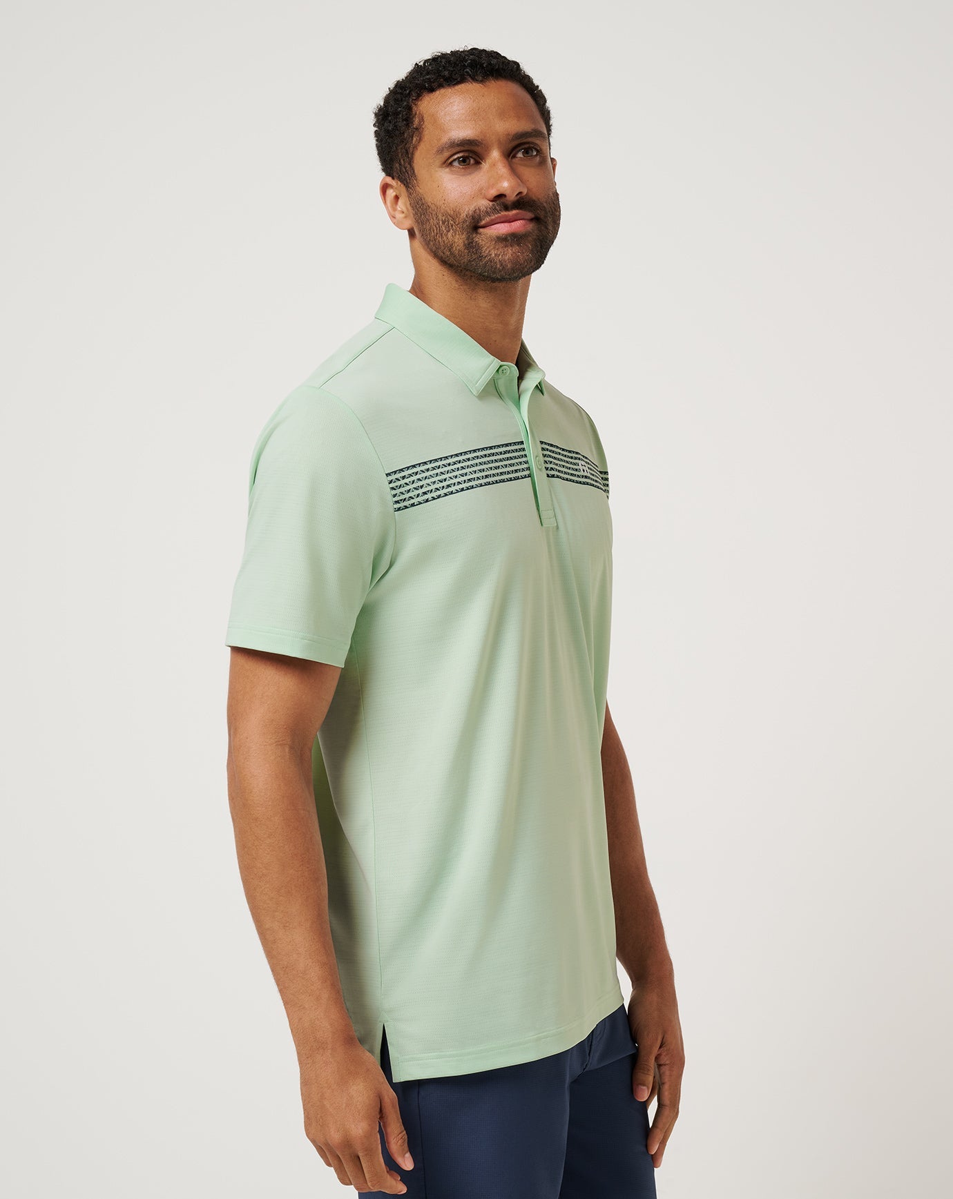 Aqua Foam Travis Mathew River Boat Cruise Polo