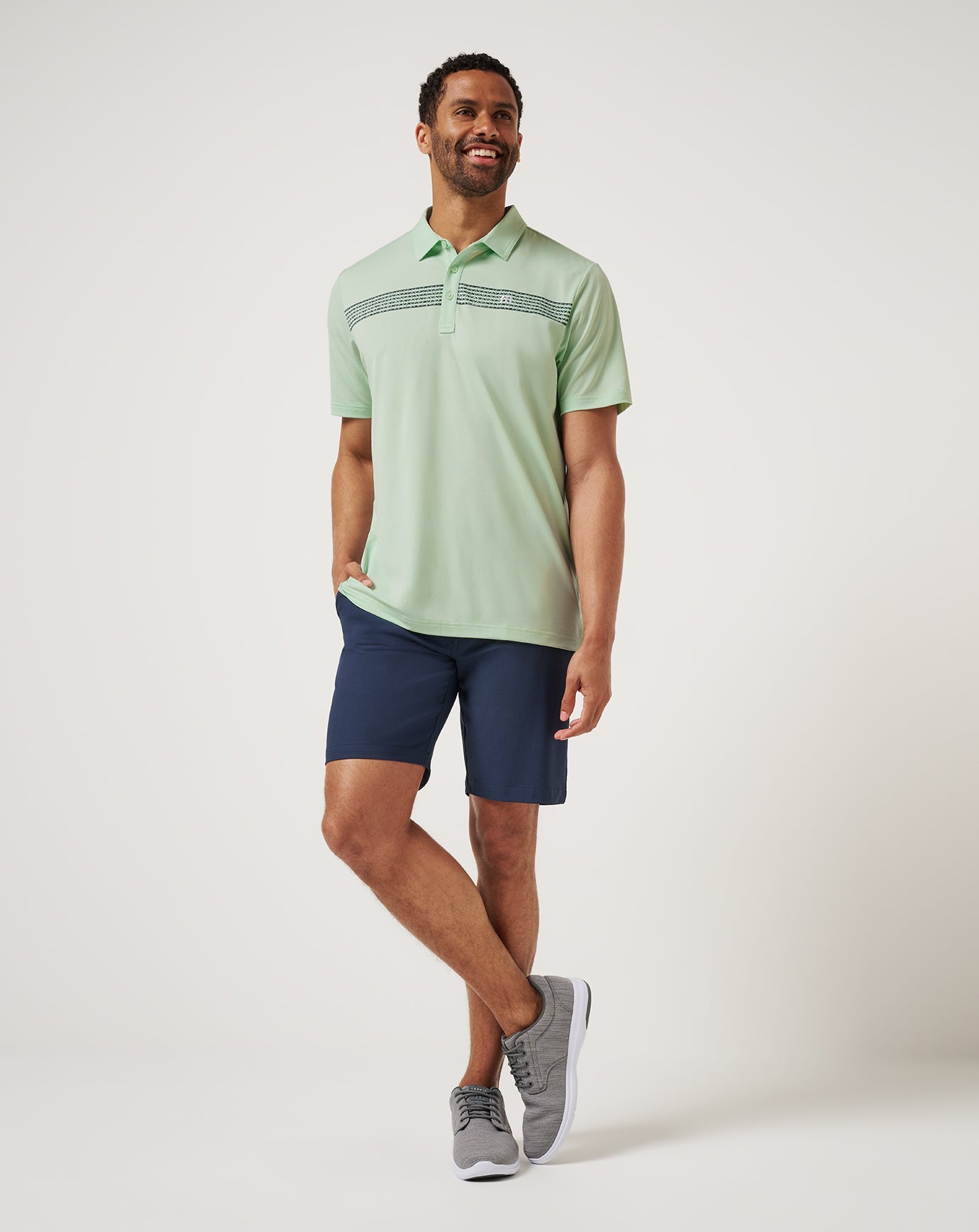 Aqua Foam Travis Mathew River Boat Cruise Polo