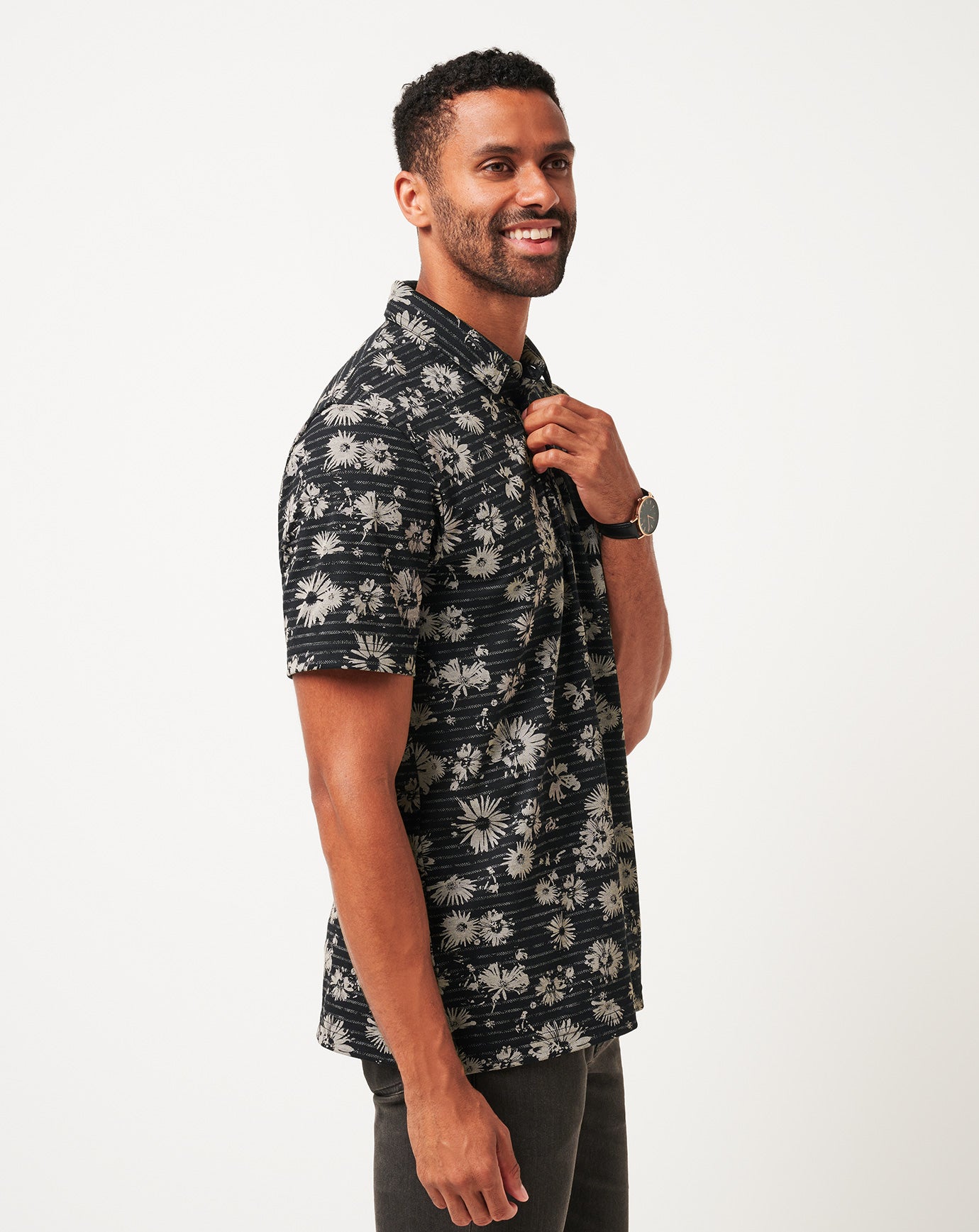 Black Travis Mathew Shaded Grove Polo