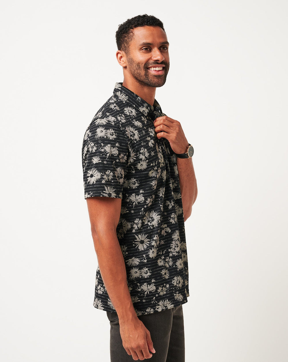 Black Travis Mathew Shaded Grove Polo