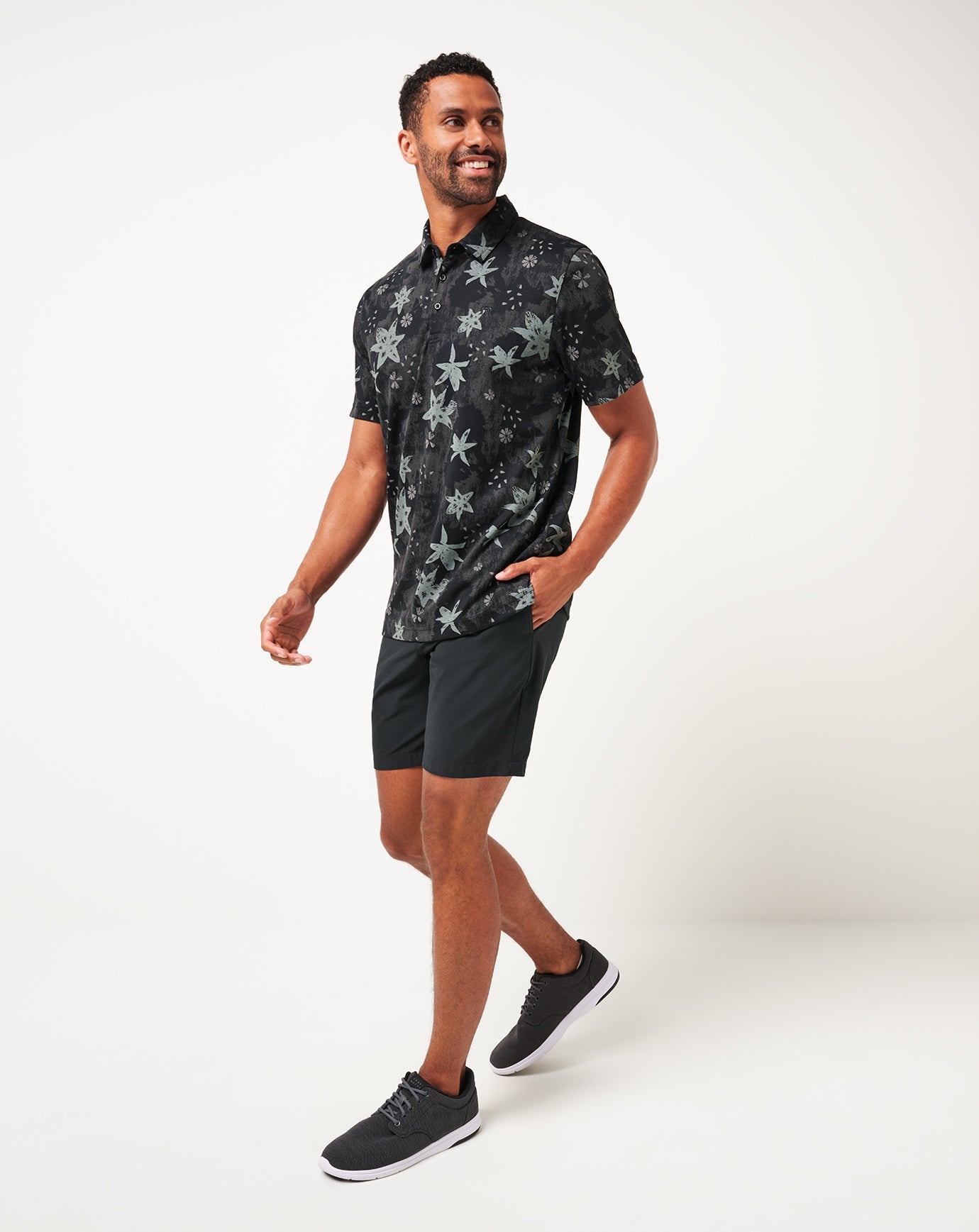 Black Travis Mathew Trek Tide Polo