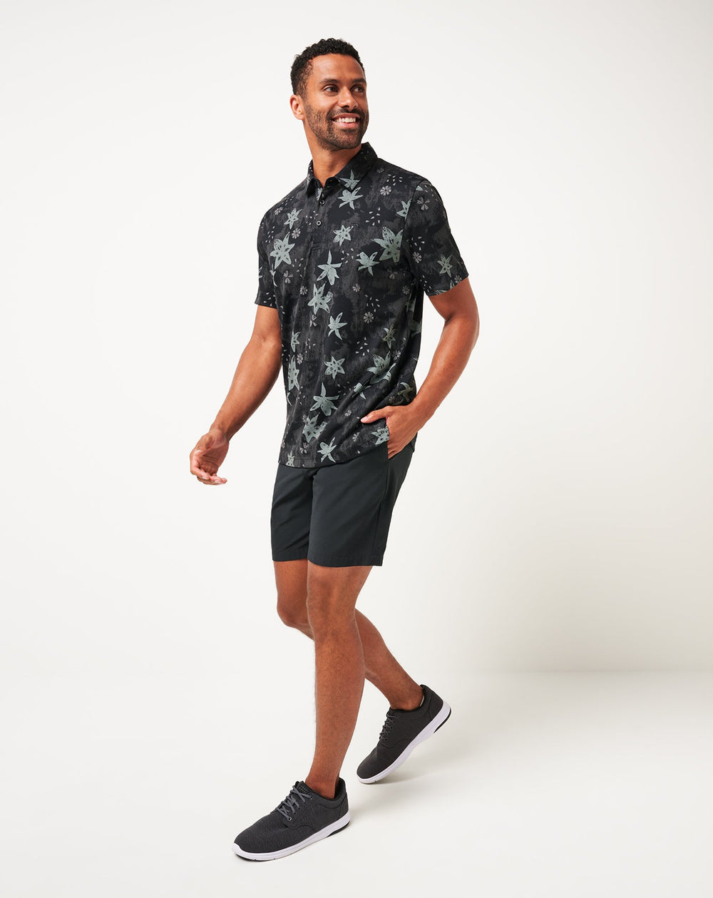 Black Travis Mathew Trek Tide Polo