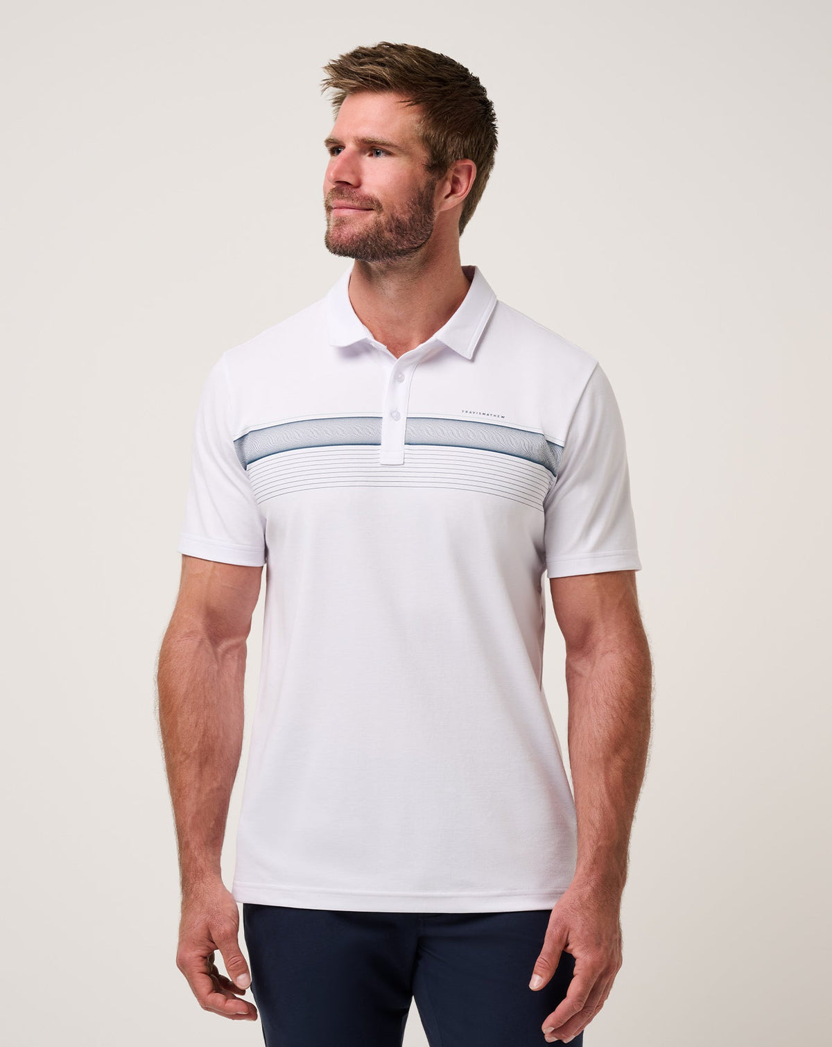 White Travis Mathew Perfect View Polo