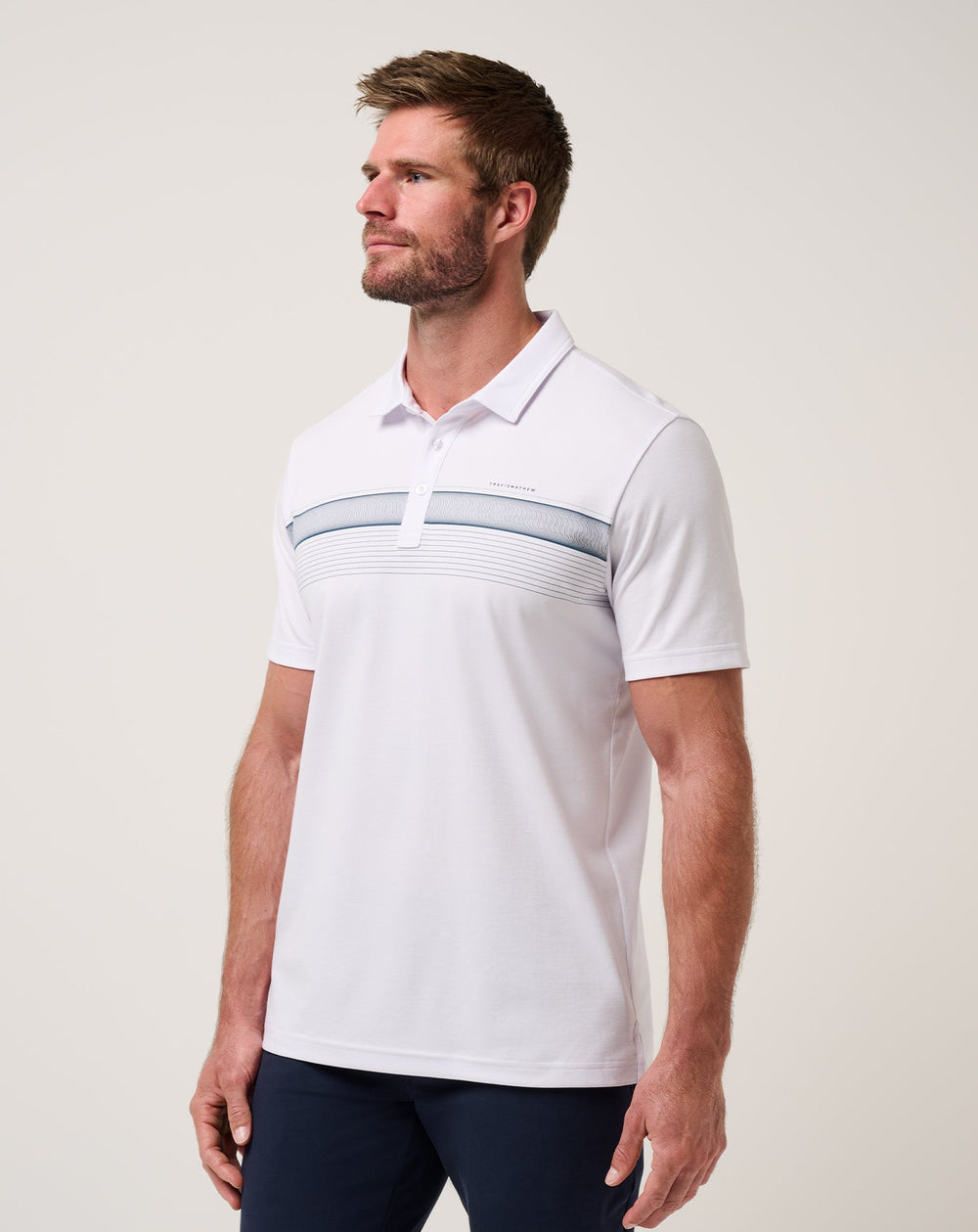 White Travis Mathew Perfect View Polo