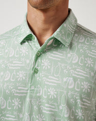 Aqua Foam Travis Mathew Featherweight Cabana Polo
