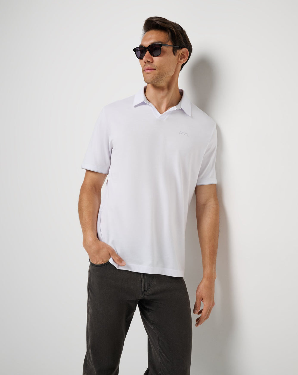 White Travis Mathew Late At Night Polo