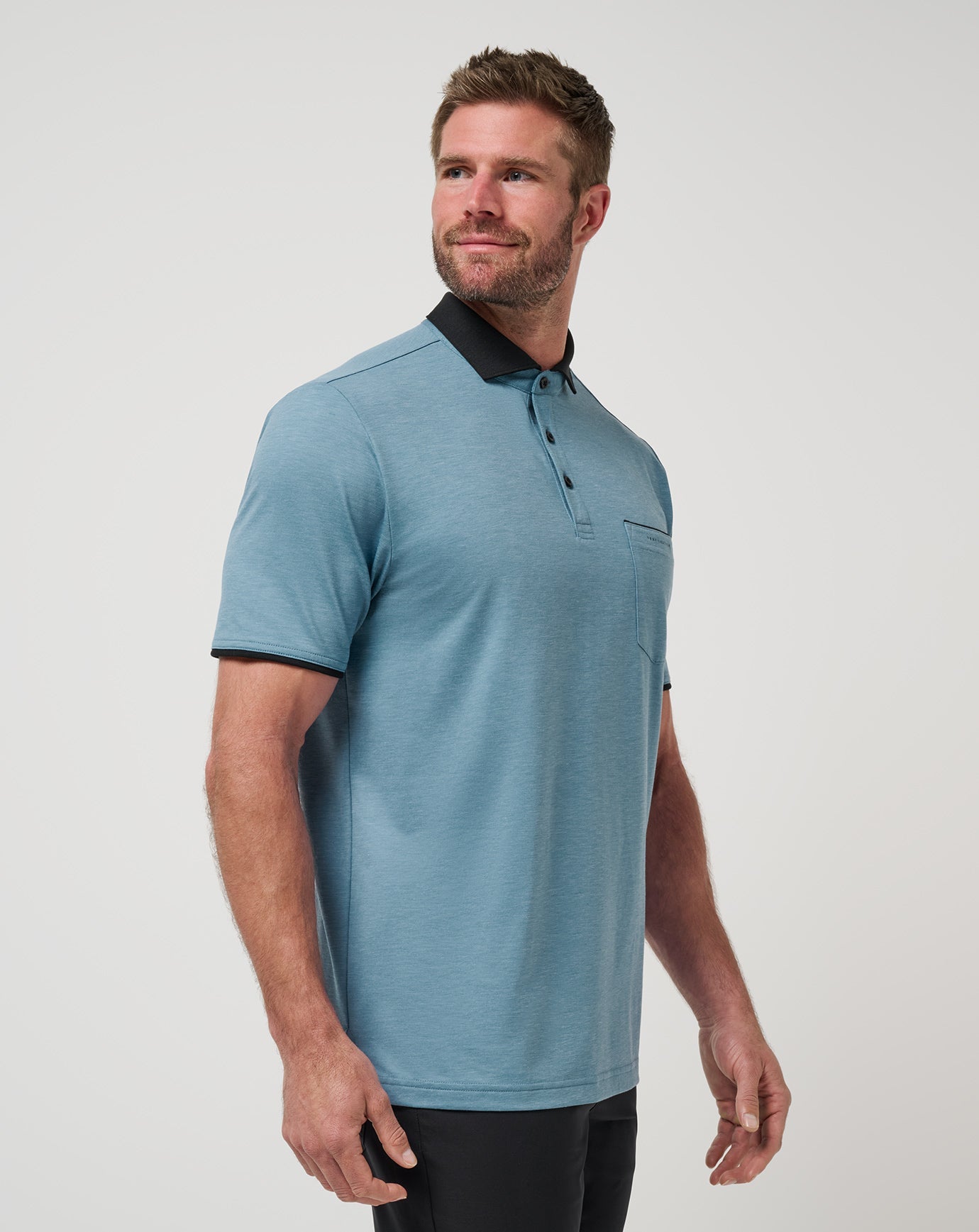 Captains Blue Travis Mathew Featherweight Pocket Polo