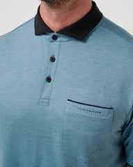 Captains Blue Travis Mathew Featherweight Pocket Polo