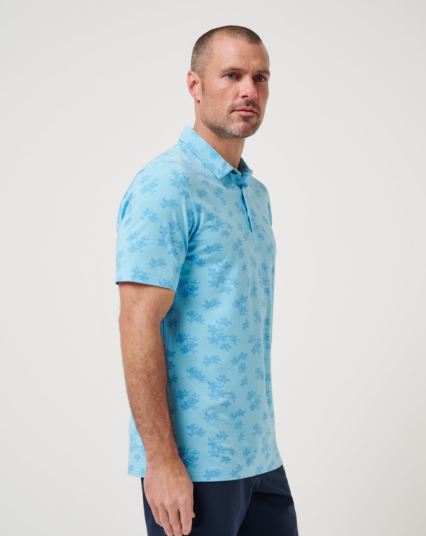 Air Blue Travis Mathew Port Day Polo