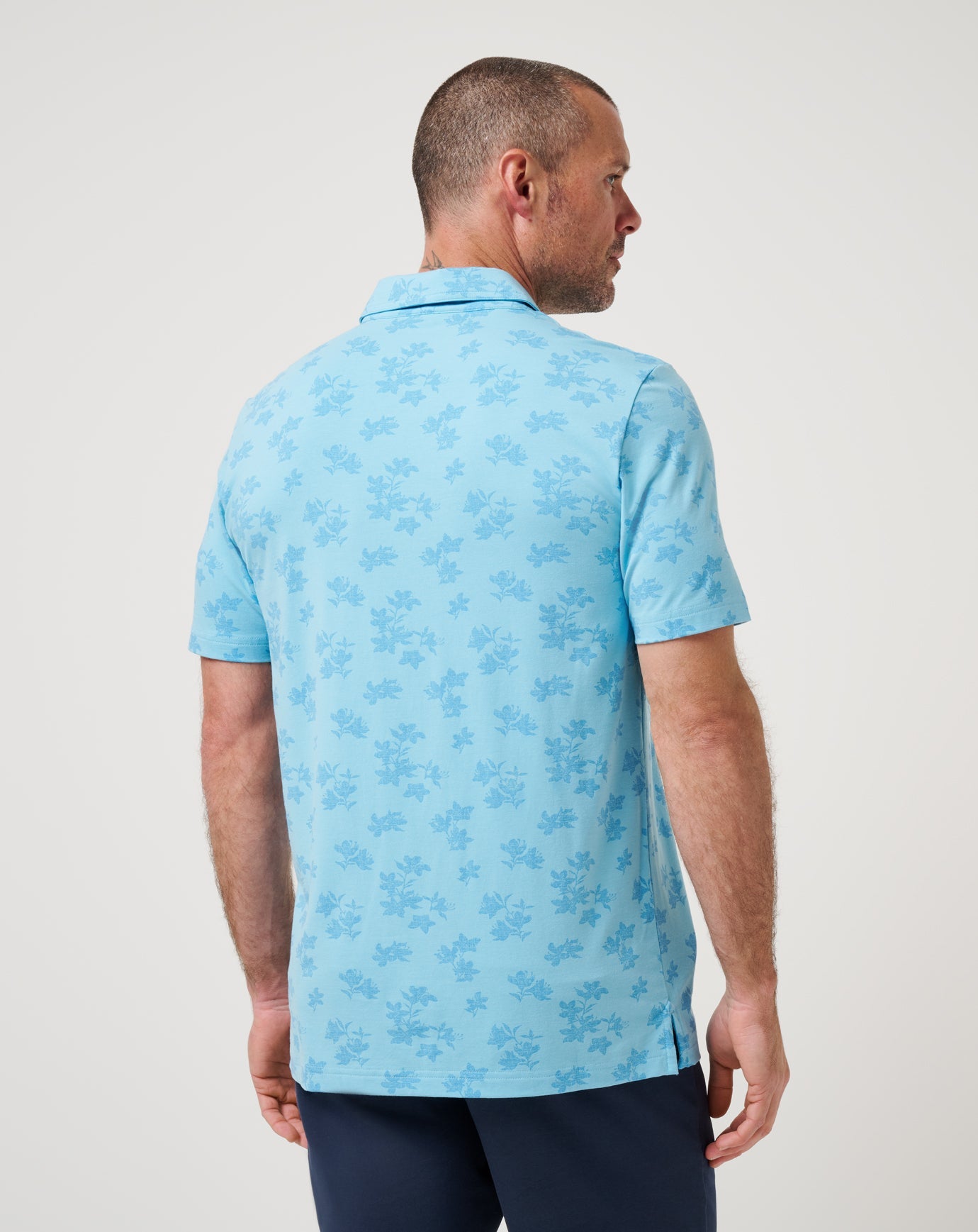 Air Blue Travis Mathew Port Day Polo