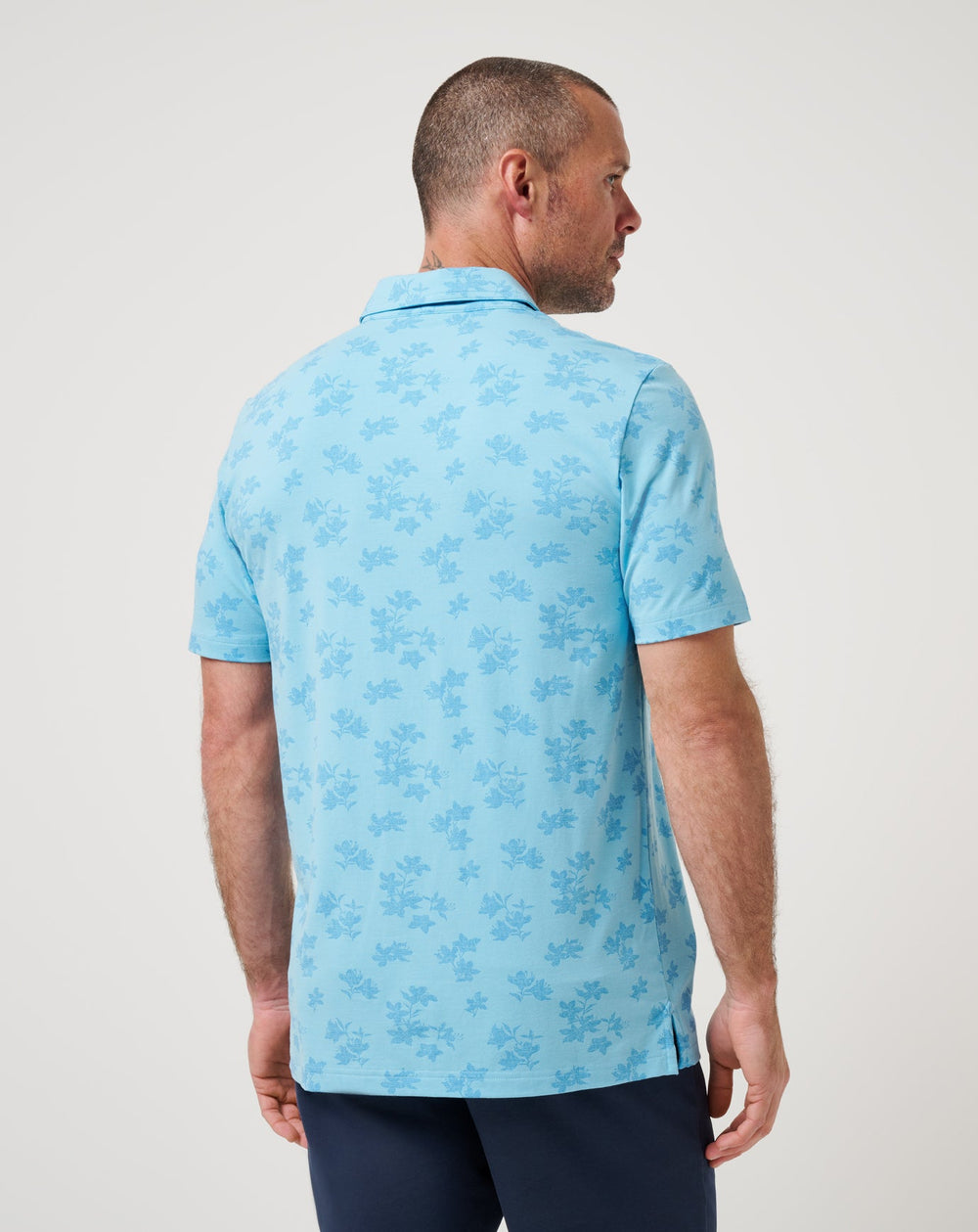 Air Blue Travis Mathew Port Day Polo