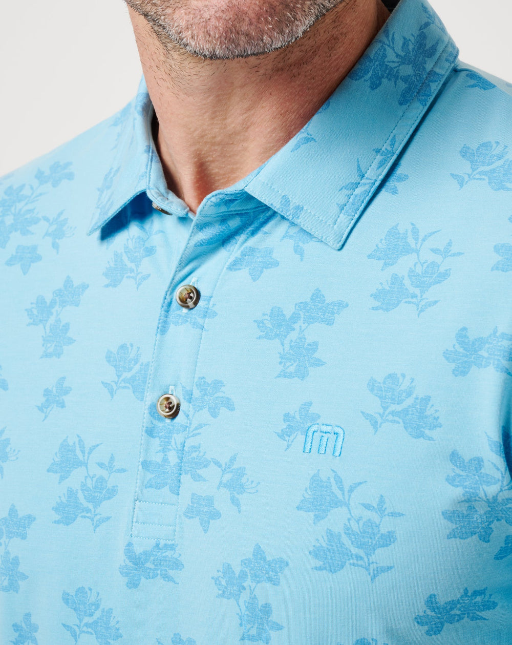 Air Blue Travis Mathew Port Day Polo