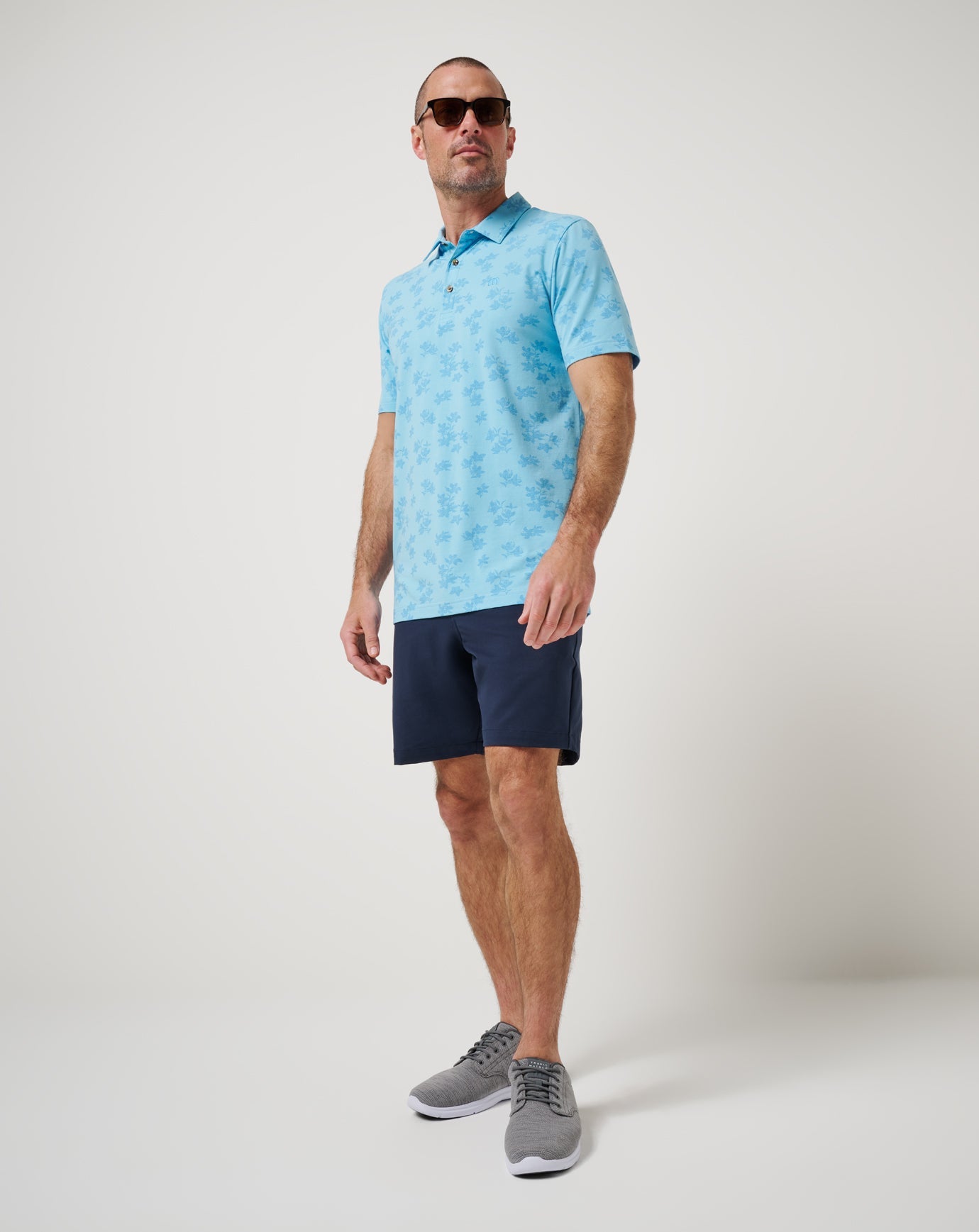 Air Blue Travis Mathew Port Day Polo