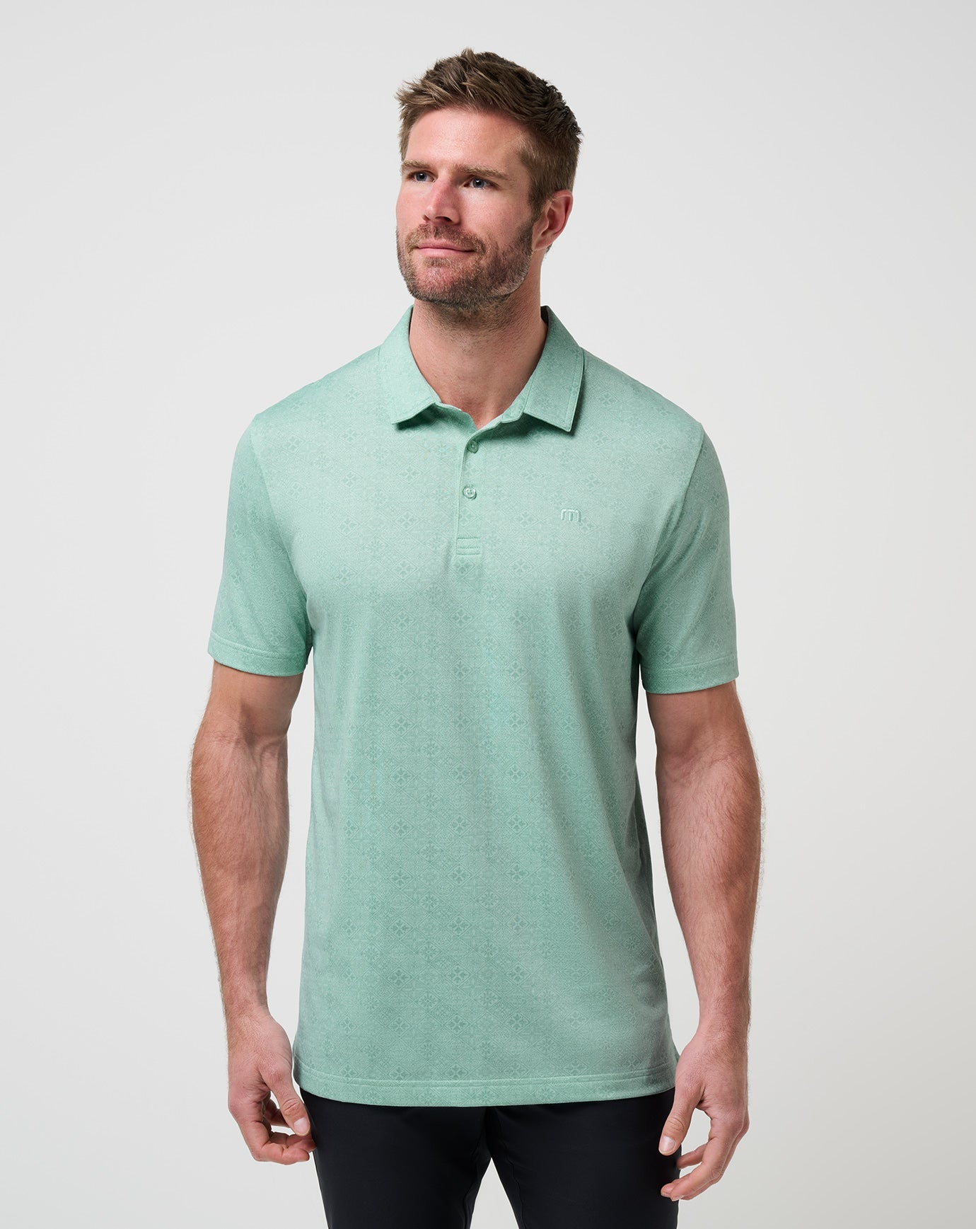 Eggshell Blue Travis Mathew Acropolis Polo