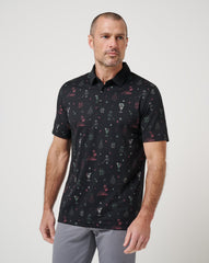 Black Travis Mathew Holiday Magic Polo