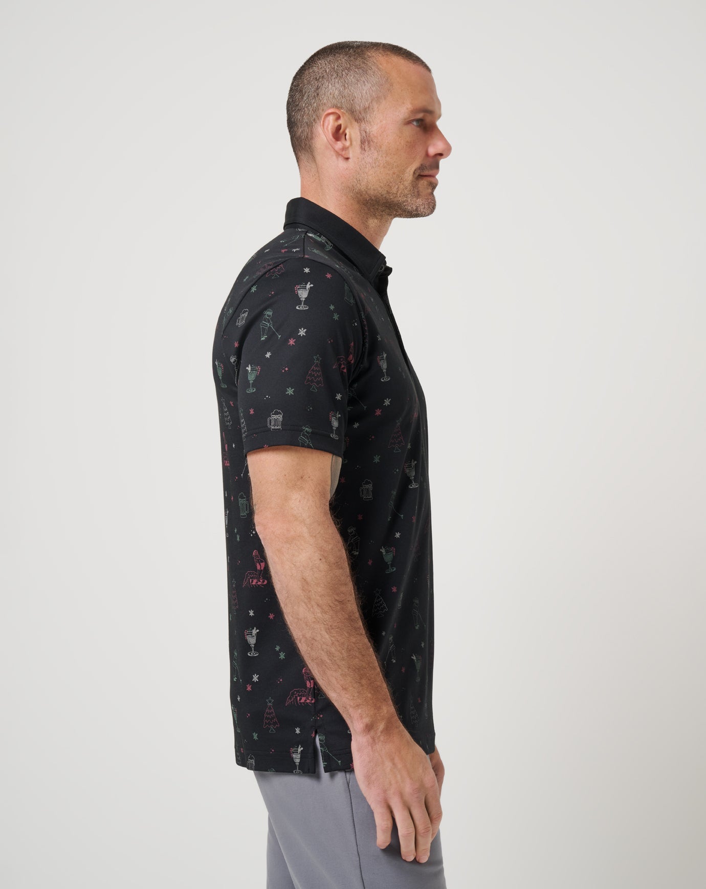 Black Travis Mathew Holiday Magic Polo