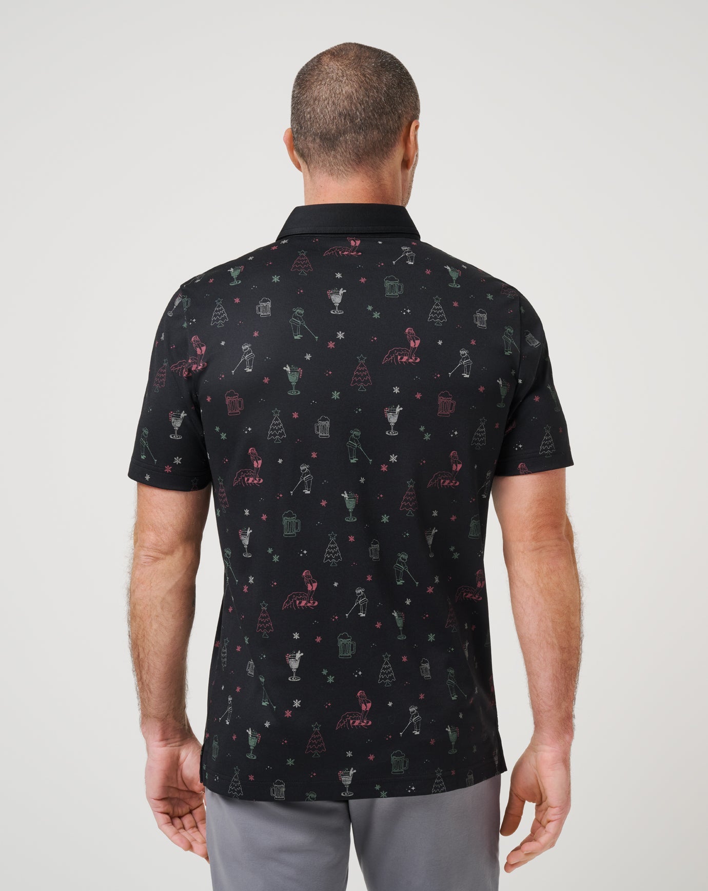 Black Travis Mathew Holiday Magic Polo