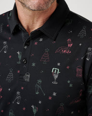 Black Travis Mathew Holiday Magic Polo