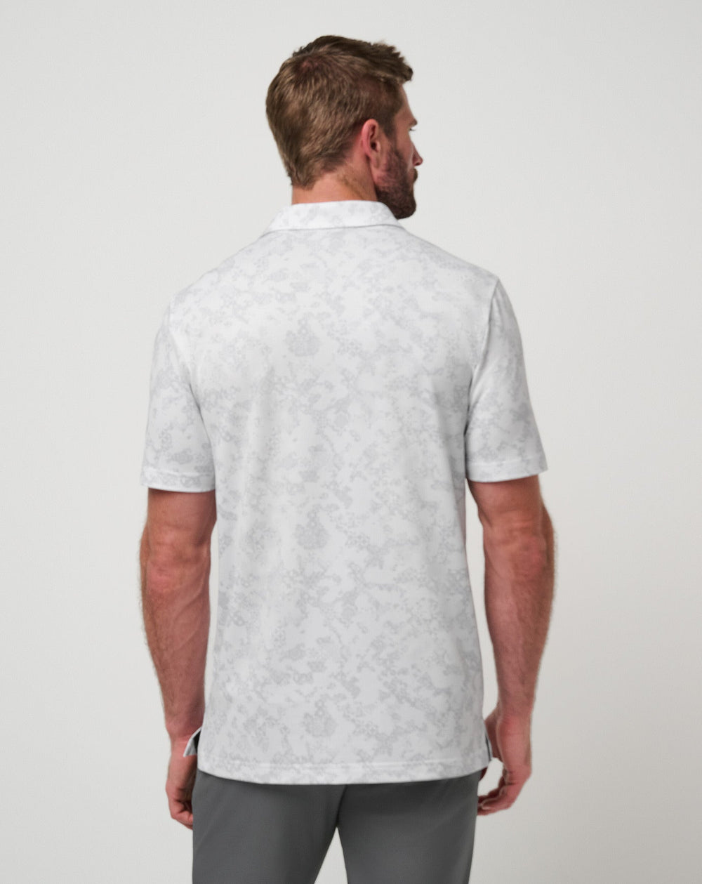 White Travis Mathew Featherweight Steep Wave Polo