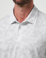 White Travis Mathew Featherweight Steep Wave Polo