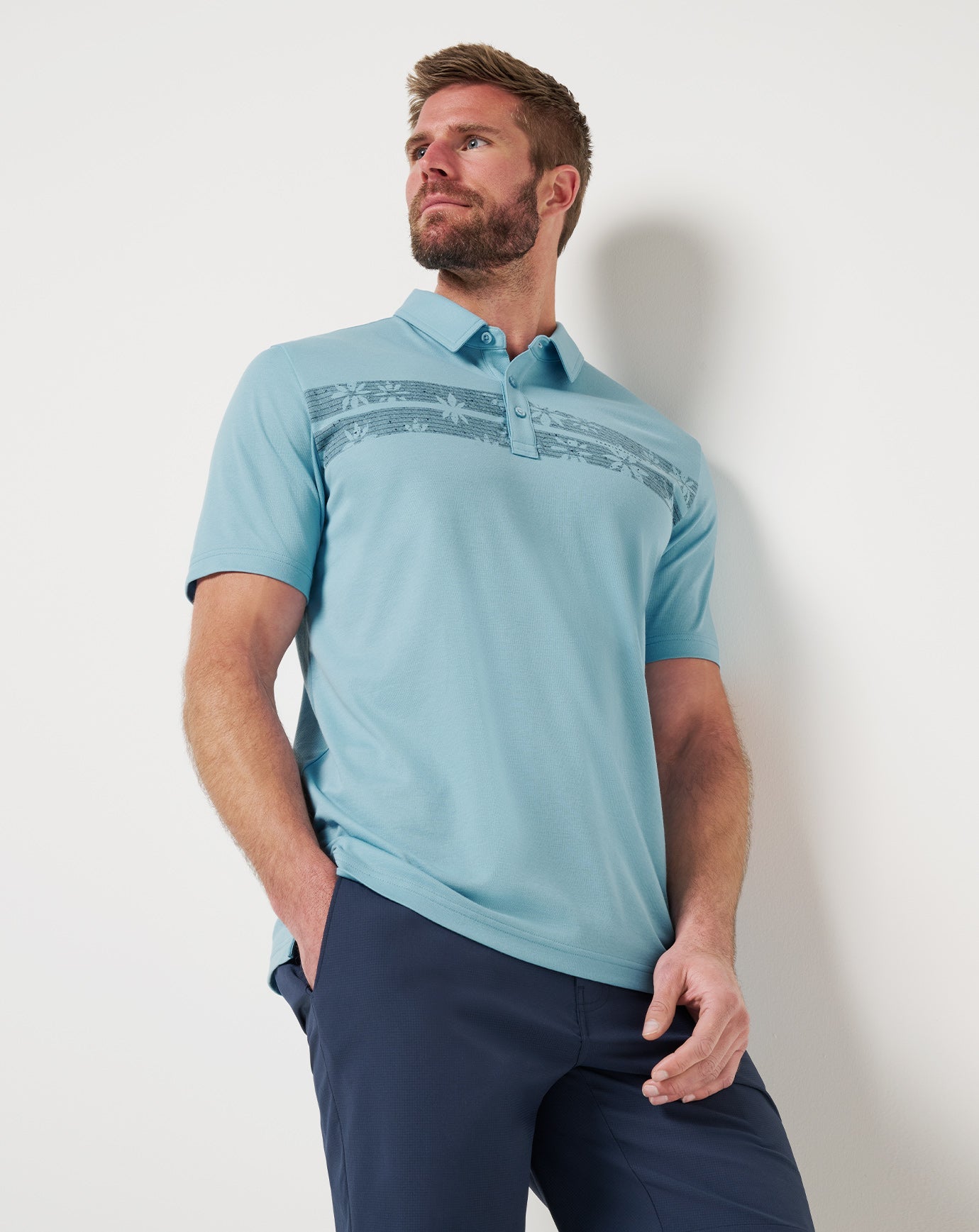 Air Blue Travis Mathew Infamy Polo