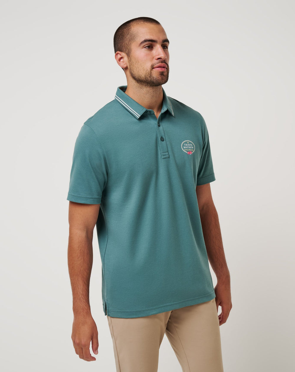Silver Pine Travis Mathew Patron Parade Polo