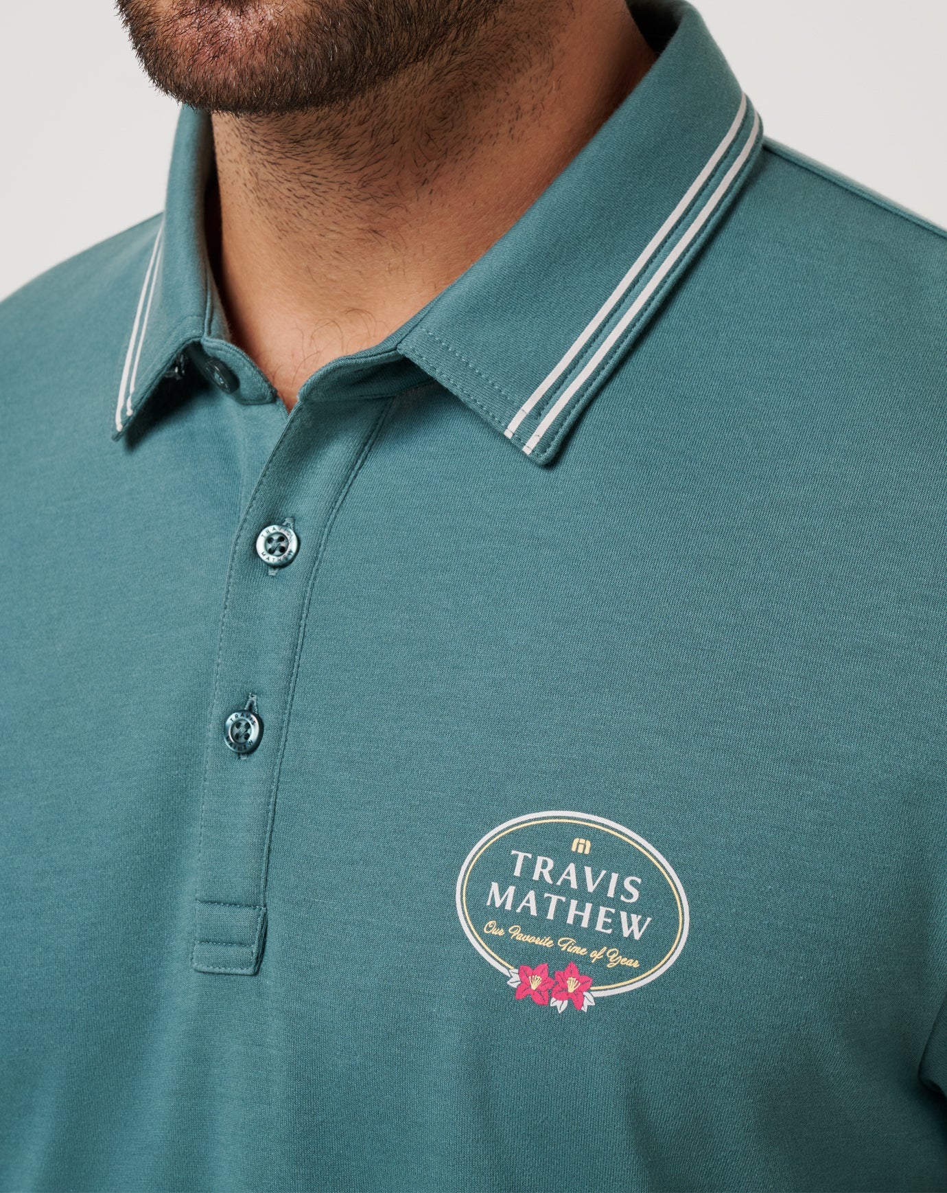 Silver Pine Travis Mathew Patron Parade Polo
