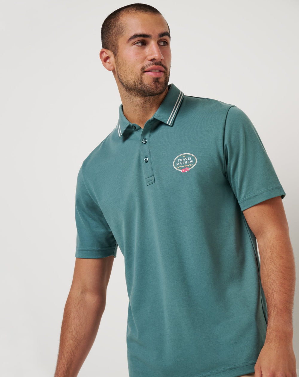 Silver Pine Travis Mathew Patron Parade Polo