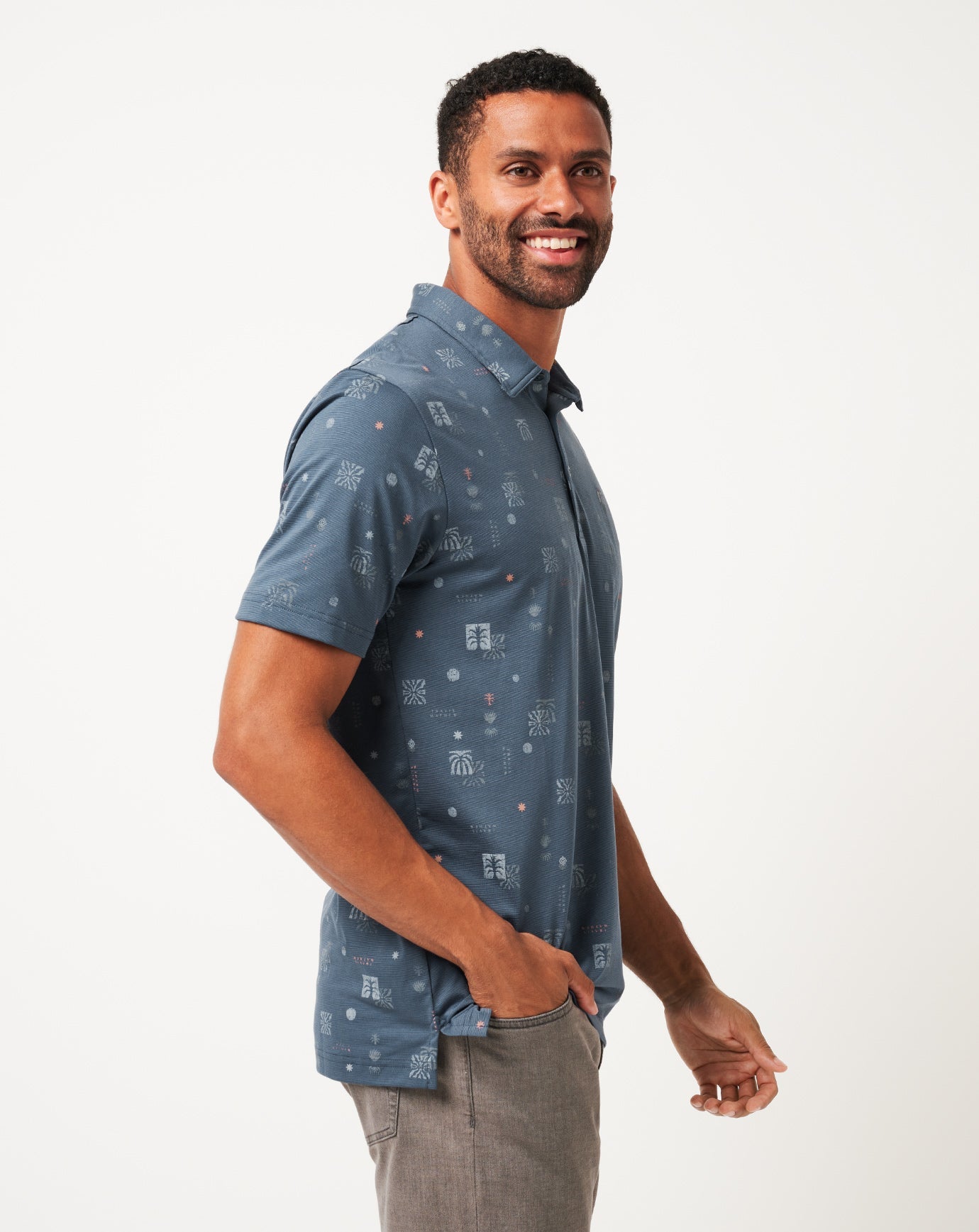 Mood Indigo/Vintage Indigo Travis Mathew Quick Trip Polo