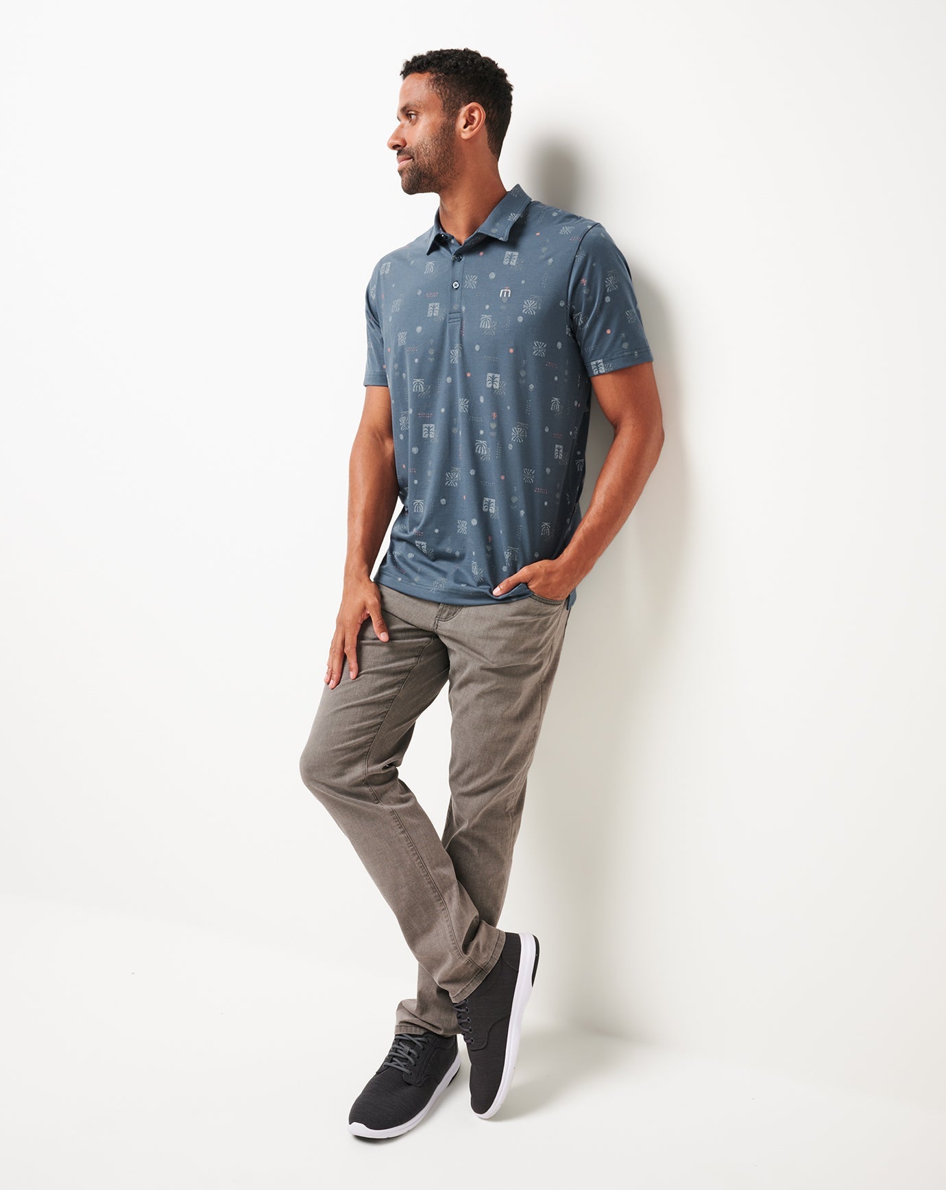 Mood Indigo/Vintage Indigo Travis Mathew Quick Trip Polo