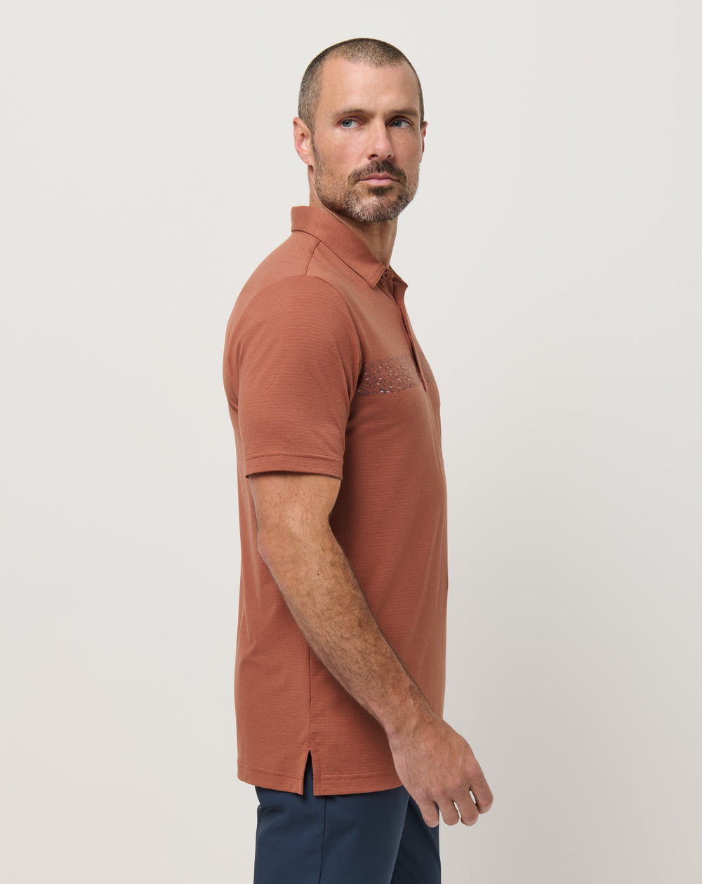 Maple Travis Mathew The Heater Chest Stripe Polo