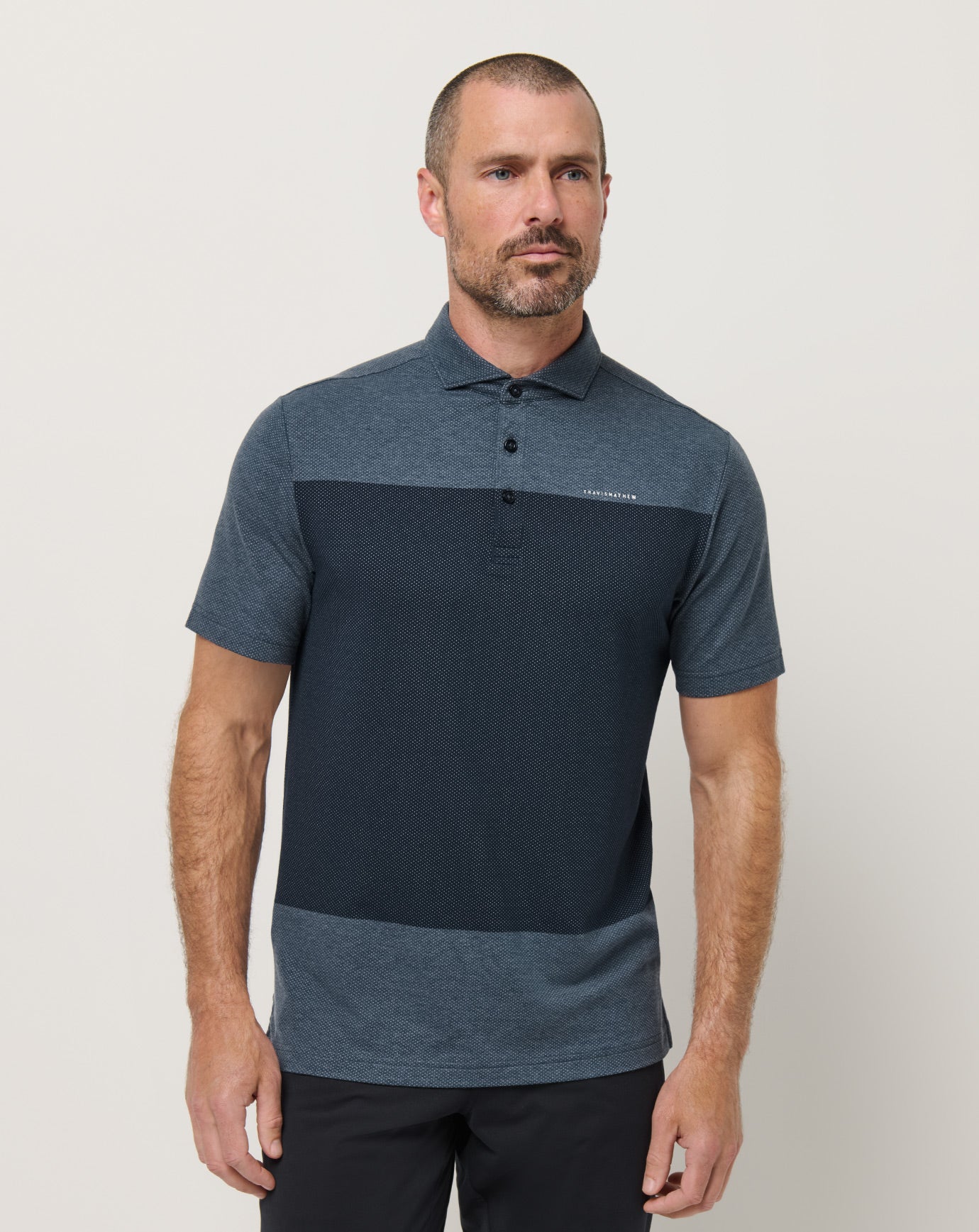 Heather Total Eclipse Travis Mathew Rudder Runner Polo