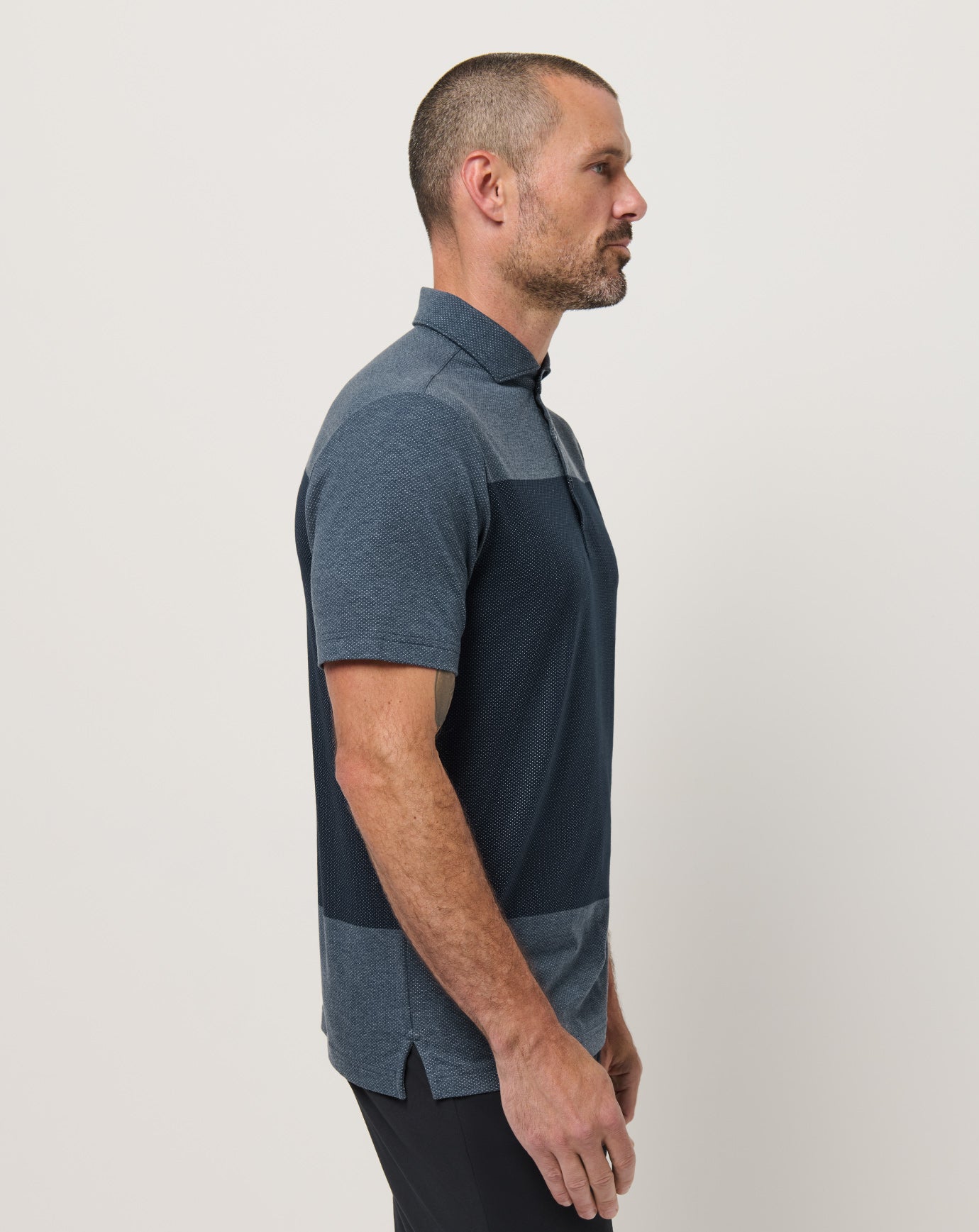 Heather Total Eclipse Travis Mathew Rudder Runner Polo