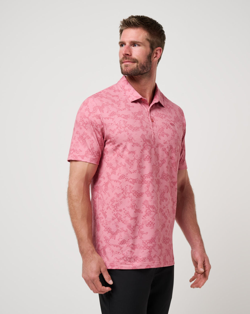 Dusty Rose Travis Mathew Featherweight Steep Wave Polo