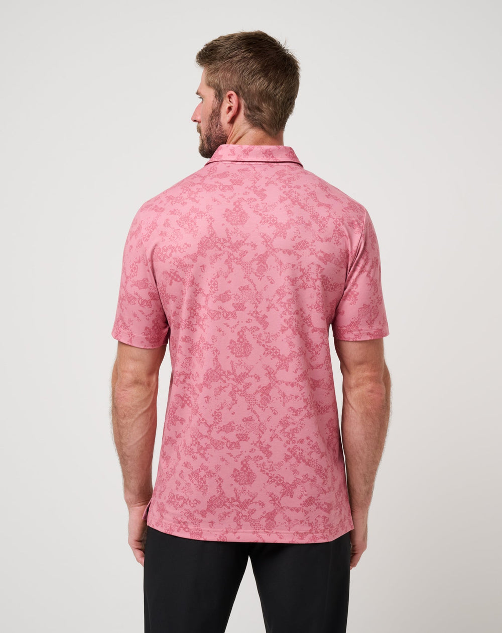 Dusty Rose Travis Mathew Featherweight Steep Wave Polo